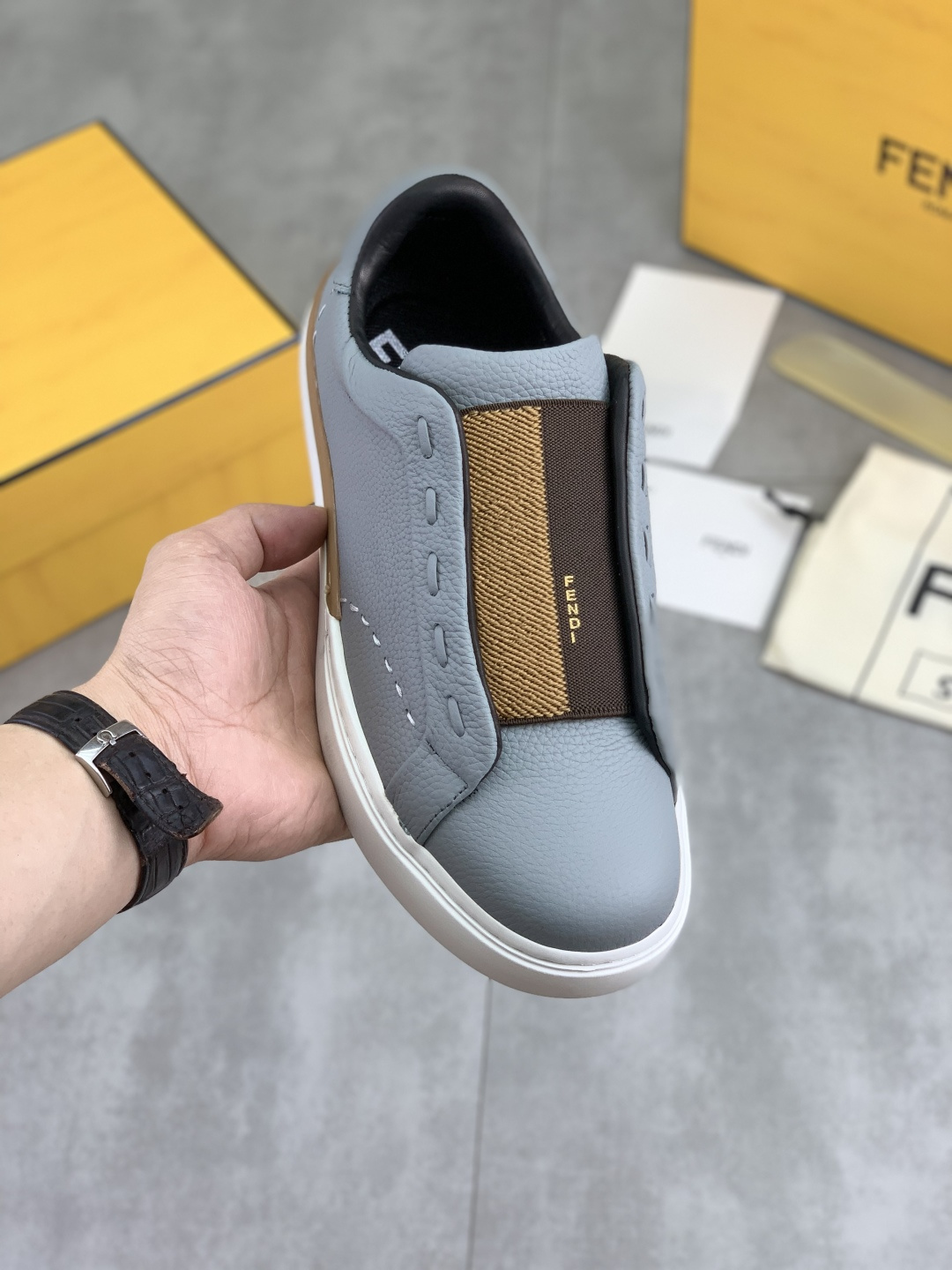 Cheap Fendi Sneakers For Men in 234332, $85 USD- [IB234332] - Replica Fendi Sneakers For Men