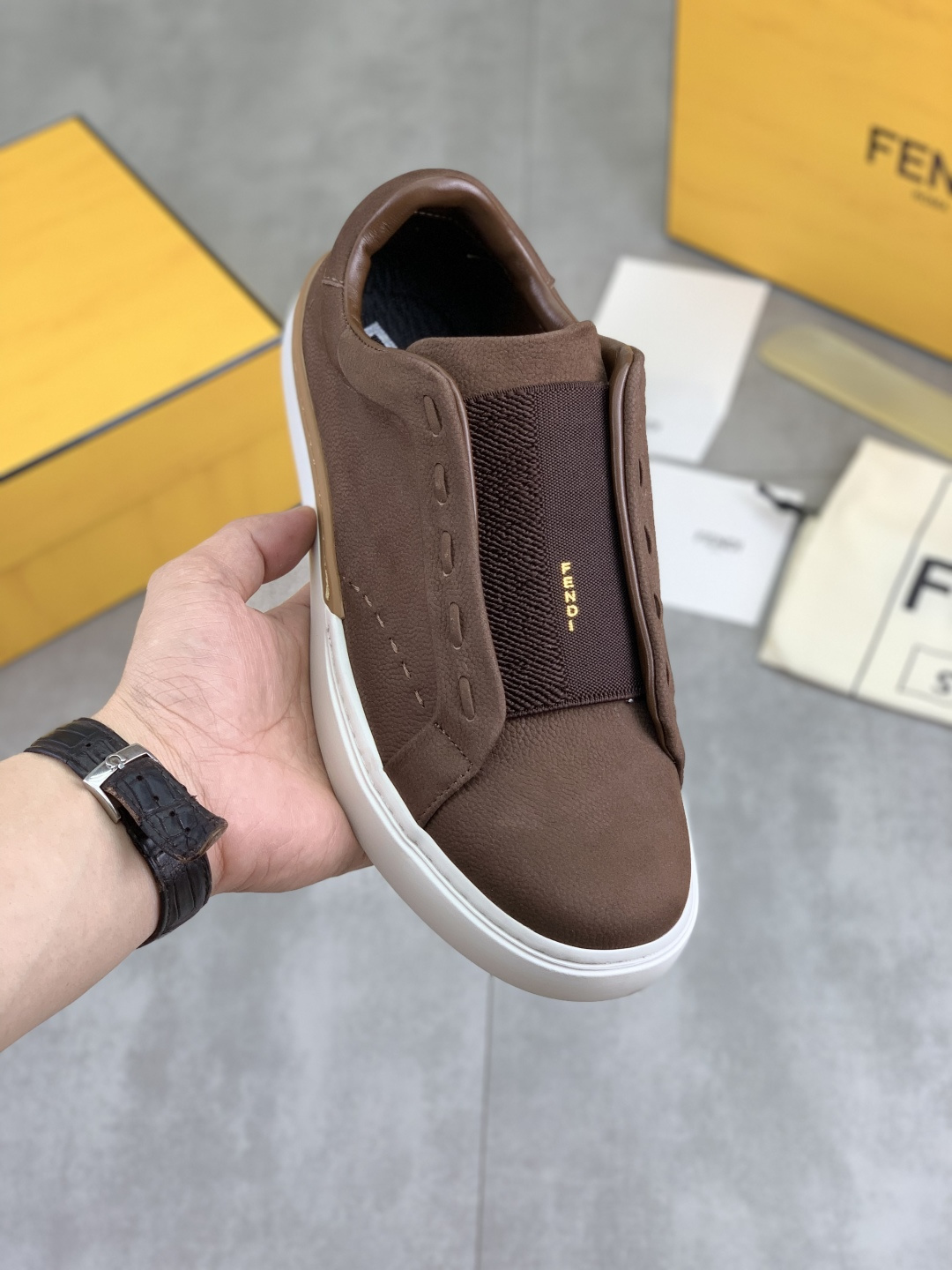 Cheap Fendi Sneakers For Men in 234334, $85 USD- [IB234334] - Replica Fendi Sneakers For Men