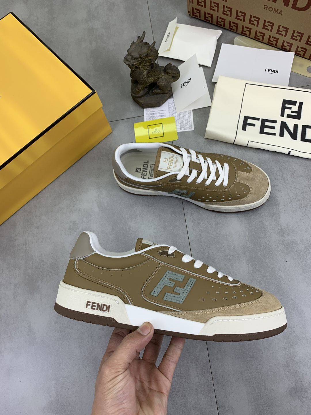 Cheap Fendi Sneakers For Men in 234343, $85 USD- [IB234343] - Replica Fendi Sneakers For Men
