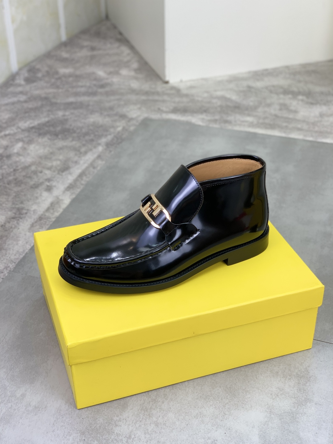 Cheap Fendi Leather shoes For Men in 234361, $105 USD- [IB234361] - Replica Fendi Leather shoes For Men