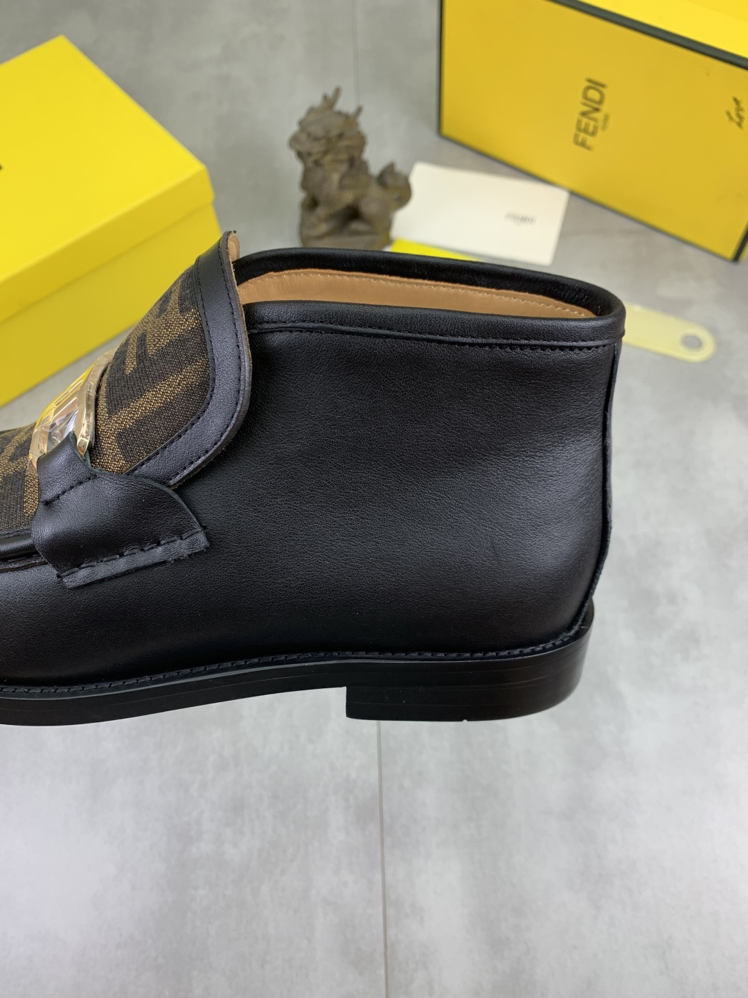 Cheap Fendi Leather shoes For Men in 234366, $105 USD- [IB234366] - Replica Fendi Leather shoes For Men