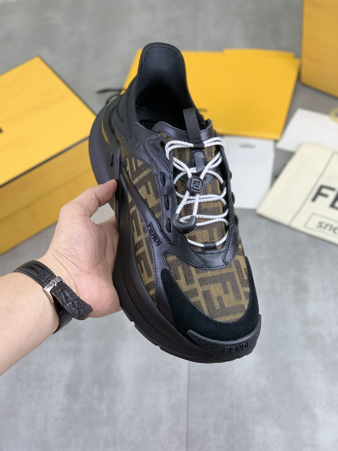 Cheap Fendi Sneakers For Men in 234369, $95 USD- [IB234369] - Replica Fendi Sneakers For Men