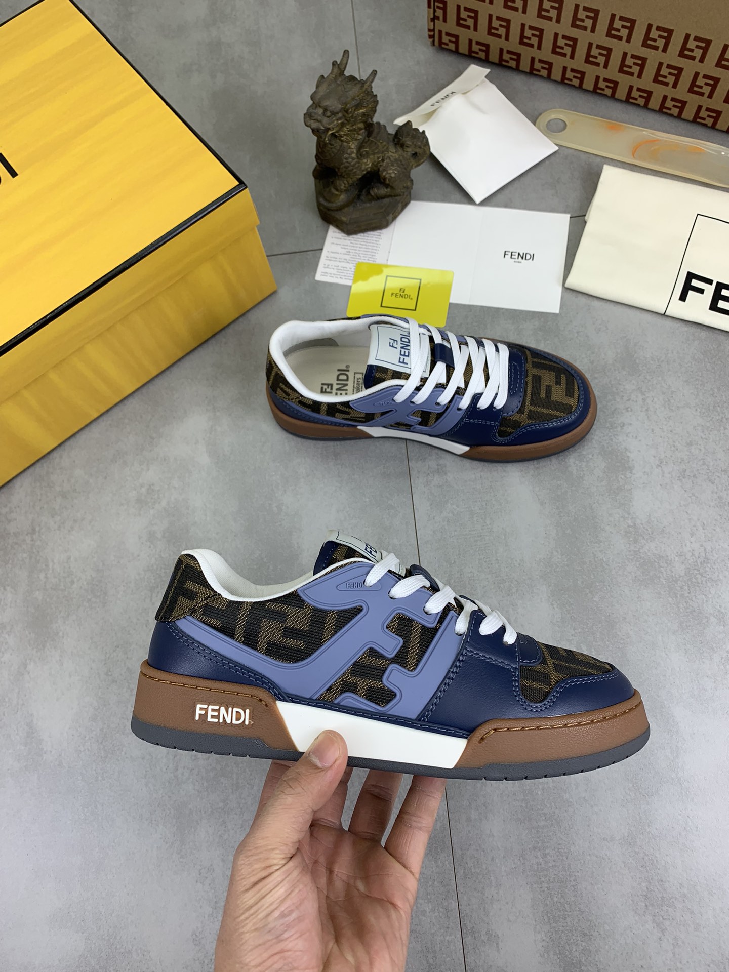 Cheap Fendi Sneakers For Men in 234384, $85 USD- [IB234384] - Replica Fendi Sneakers For Men