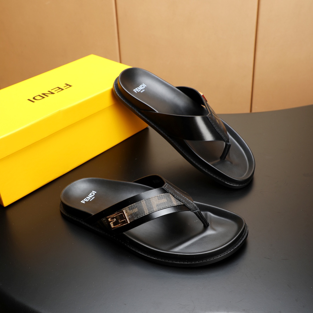 Cheap Fendi Slippers For Men Fendi Slides For Men in 234397, $50 USD- [IB234397] - Replica Fendi Slippers And Sandals For Men