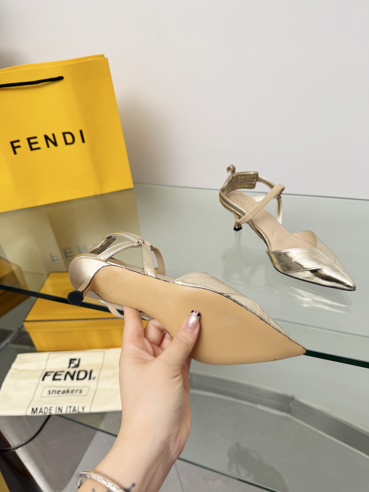 Cheap Fendi Slippers For Women in 234425, $80 USD- [IB234425] - Replica Fendi Slippers For Women