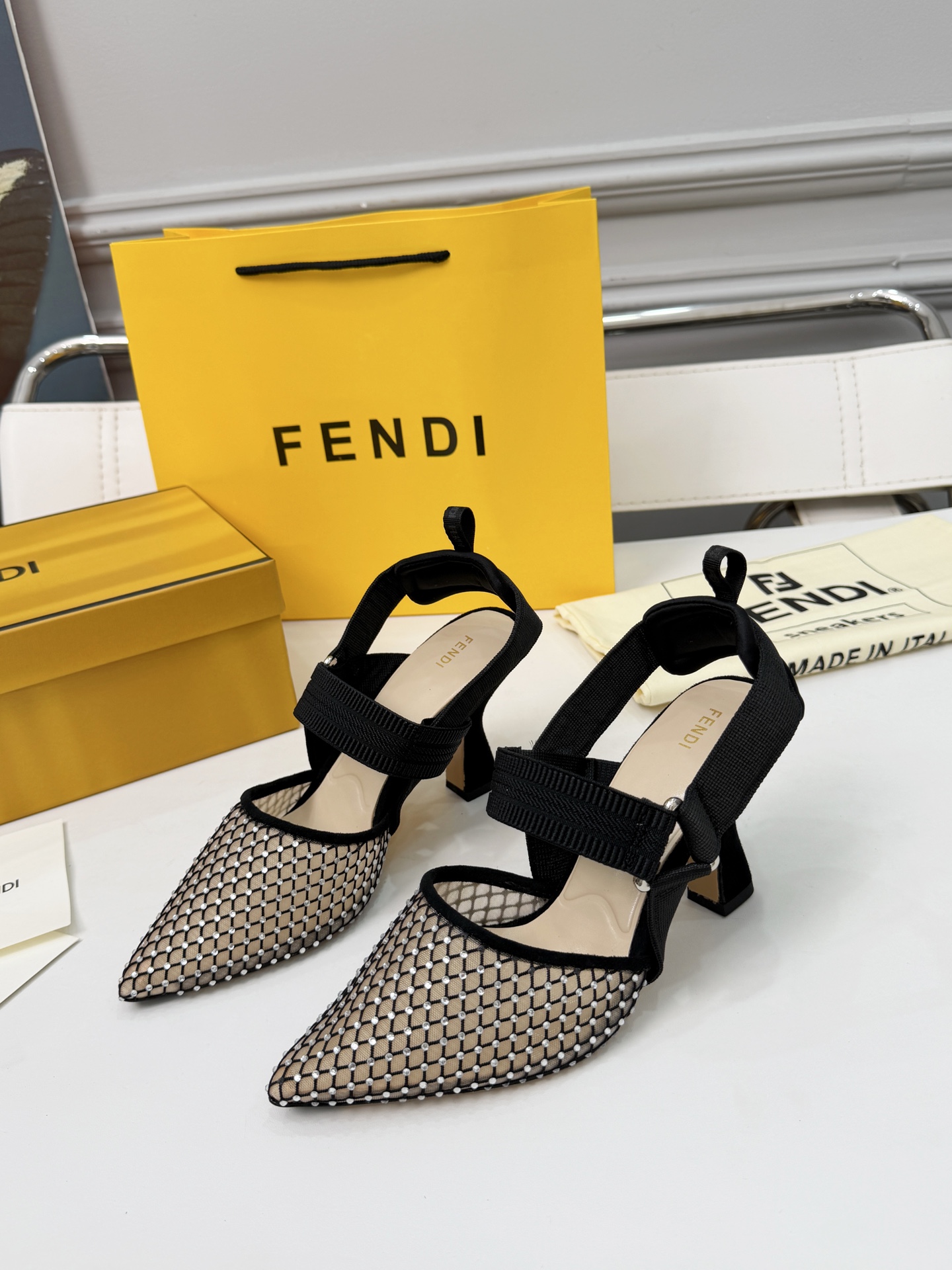 Cheap Fendi Slippers For Women in 234434, $80 USD- [IB234434] - Replica Fendi Slippers For Women