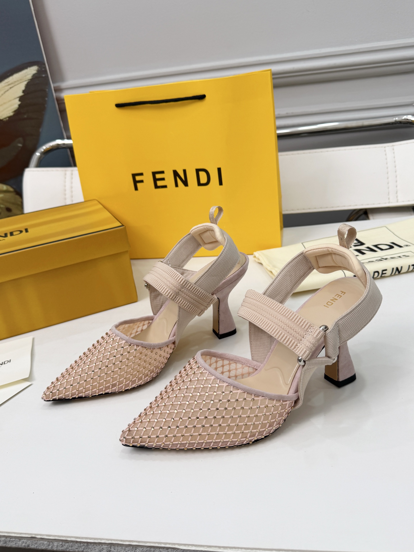 Cheap Fendi Slippers For Women in 234435, $80 USD- [IB234435] - Replica Fendi Slippers For Women