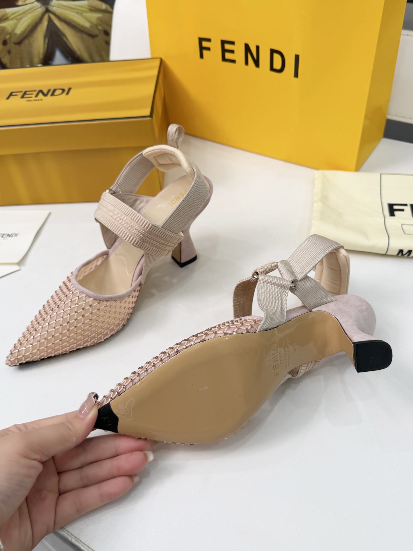Cheap Fendi Slippers For Women in 234435, $80 USD- [IB234435] - Replica Fendi Slippers For Women
