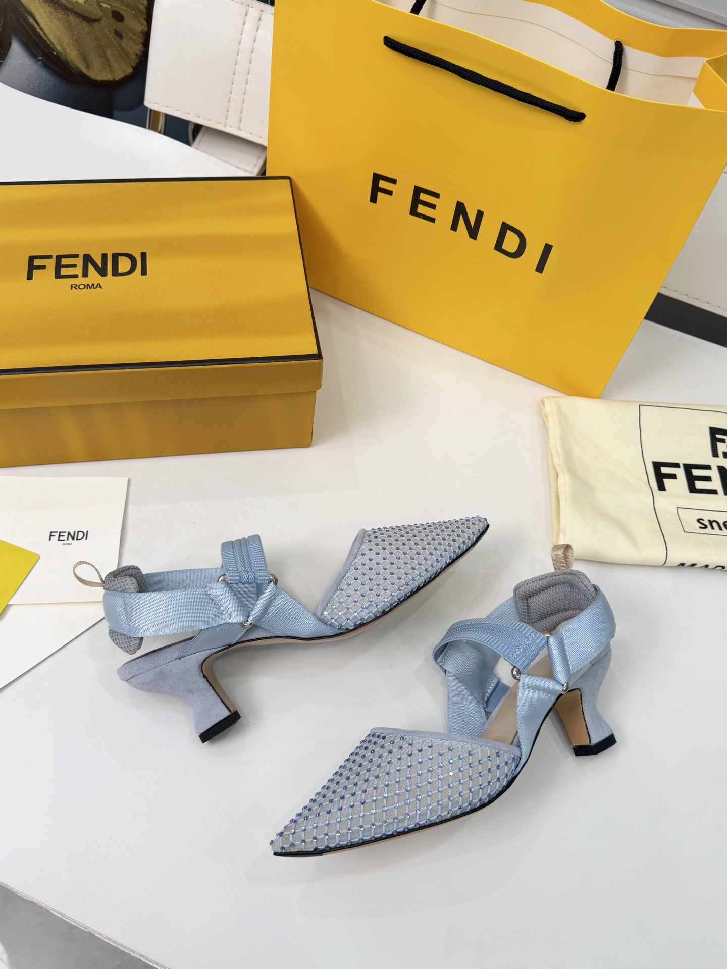 Cheap Fendi Slippers For Women in 234437, $80 USD- [IB234437] - Replica Fendi Slippers For Women