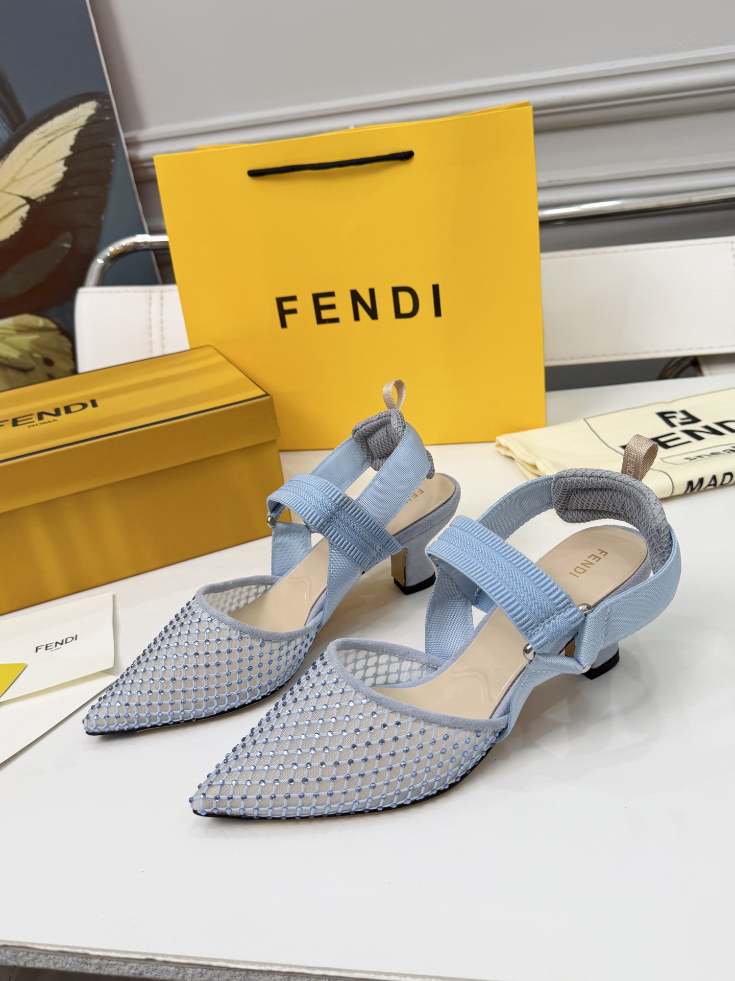 Cheap Fendi Slippers For Women in 234437, $80 USD- [IB234437] - Replica Fendi Slippers For Women