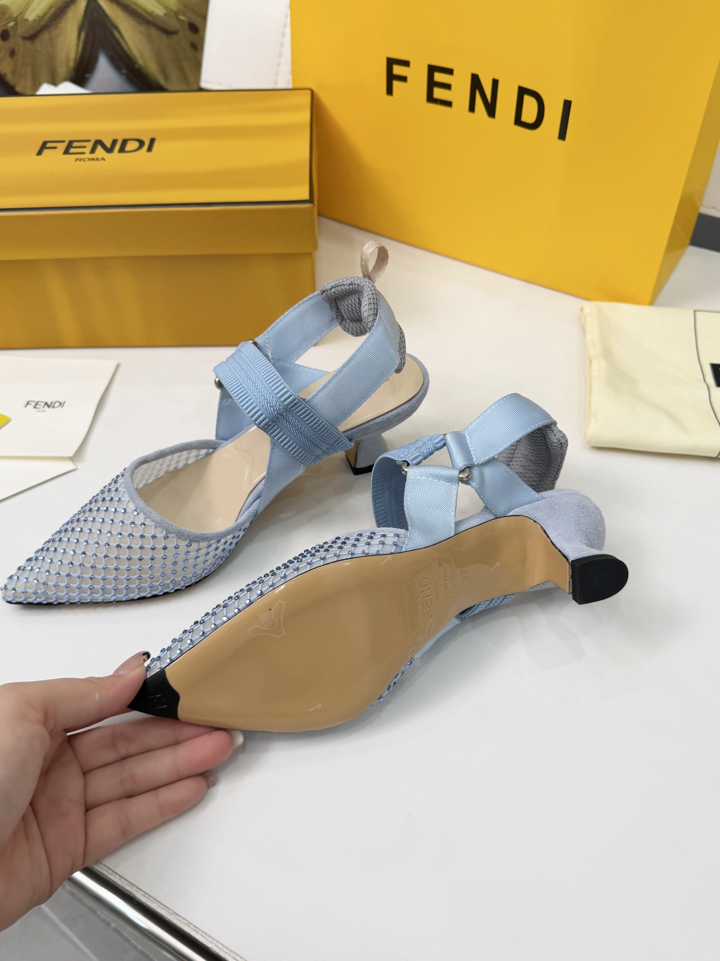 Cheap Fendi Slippers For Women in 234437, $80 USD- [IB234437] - Replica Fendi Slippers For Women
