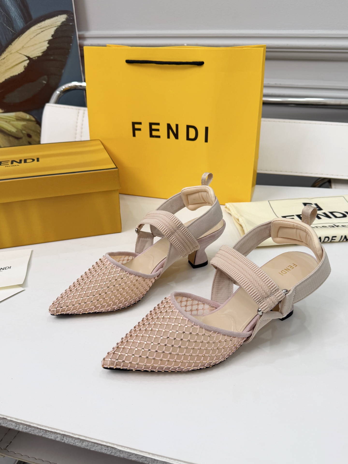 Cheap Fendi Slippers For Women in 234438, $80 USD- [IB234438] - Replica Fendi Slippers For Women