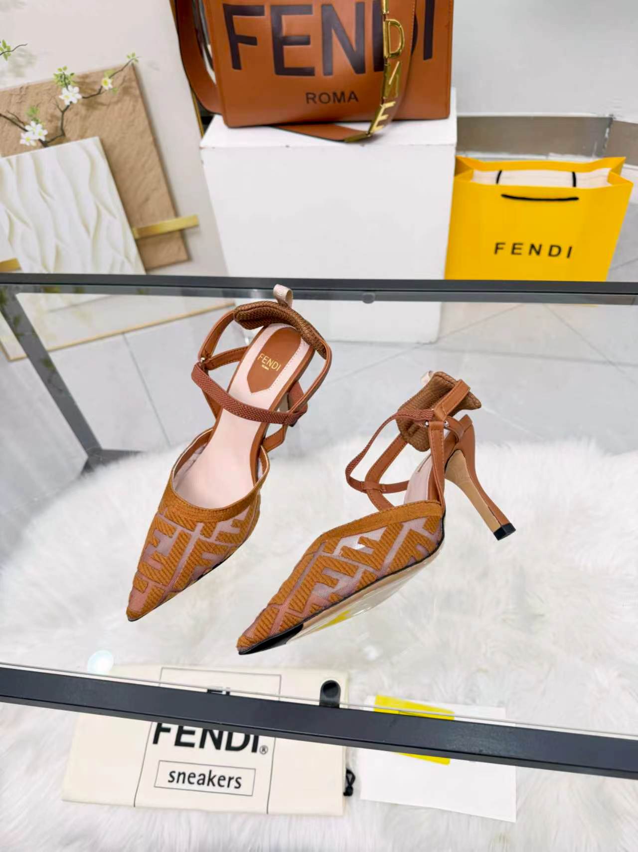 Cheap Fendi Slippers For Women in 234439, $80 USD- [IB234439] - Replica Fendi Slippers For Women