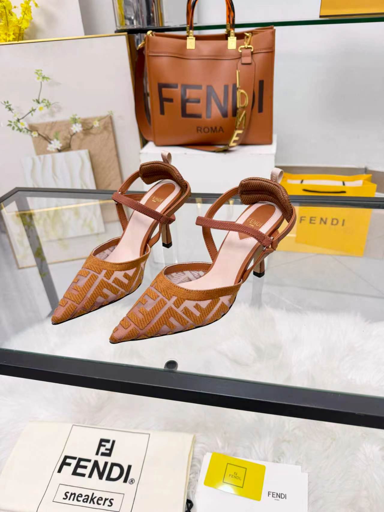 Cheap Fendi Slippers For Women in 234439, $80 USD- [IB234439] - Replica Fendi Slippers For Women