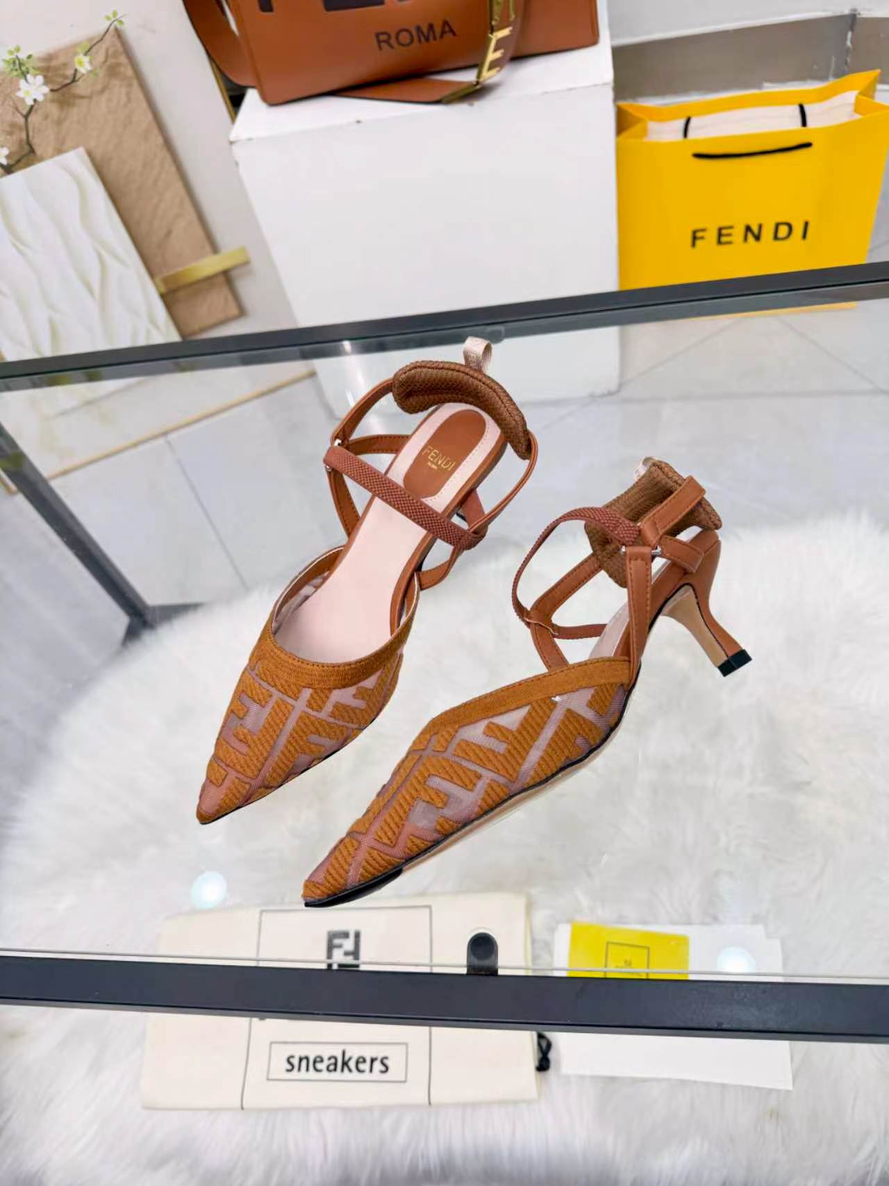 Cheap Fendi Slippers For Women in 234440, $80 USD- [IB234440] - Replica Fendi Slippers For Women