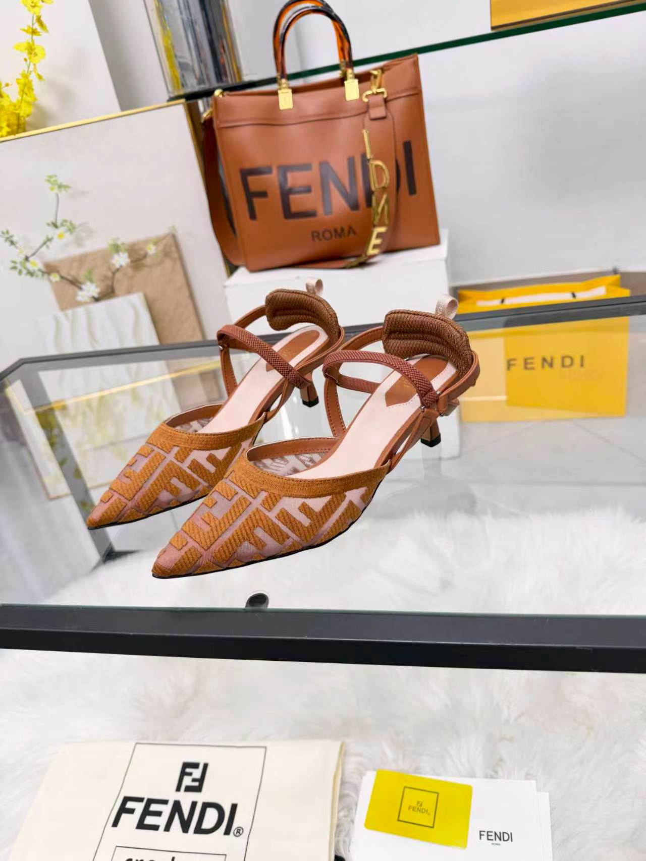 Cheap Fendi Slippers For Women in 234440, $80 USD- [IB234440] - Replica Fendi Slippers For Women
