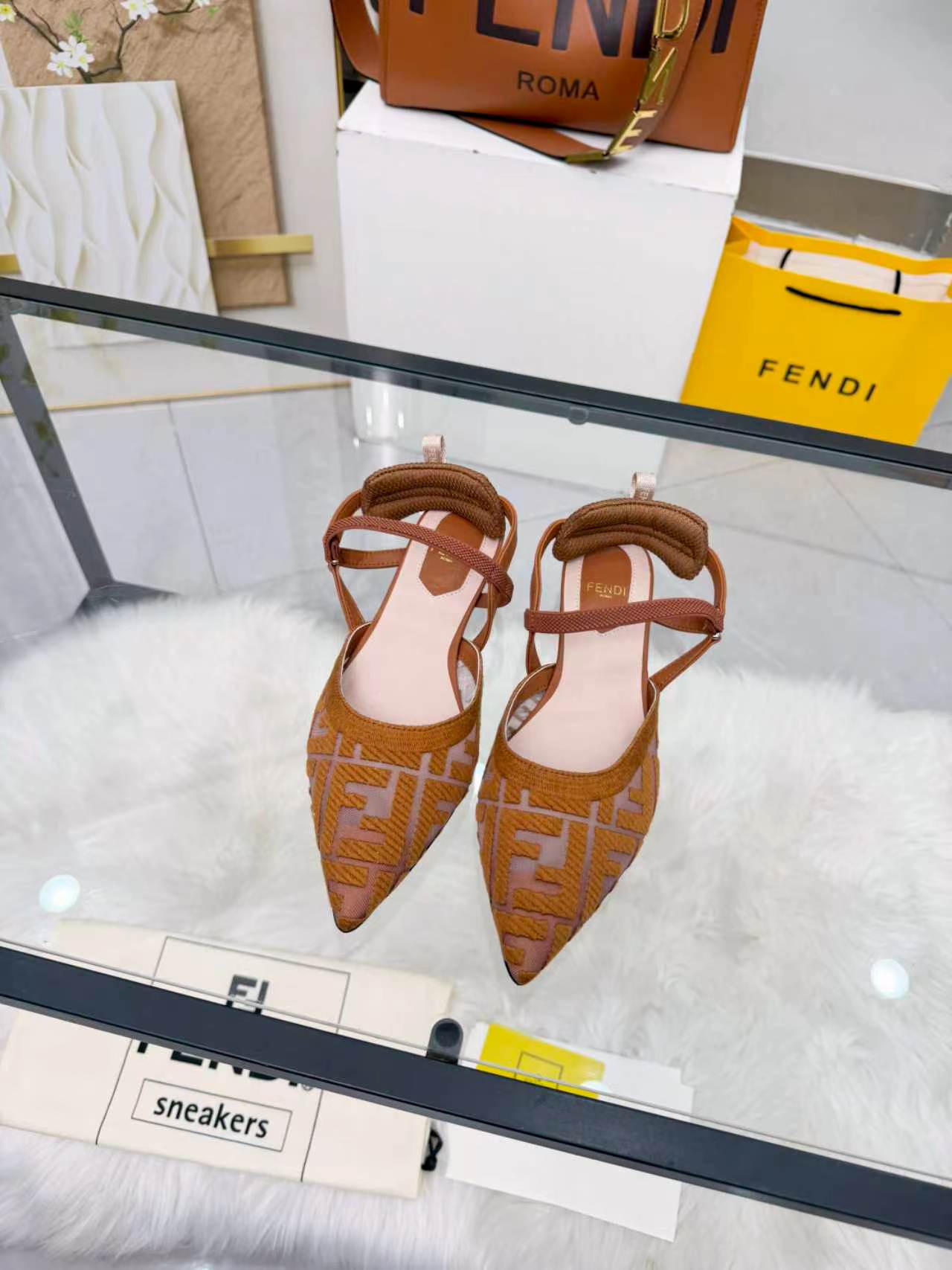 Cheap Fendi Slippers For Women in 234441, $80 USD- [IB234441] - Replica Fendi Slippers For Women