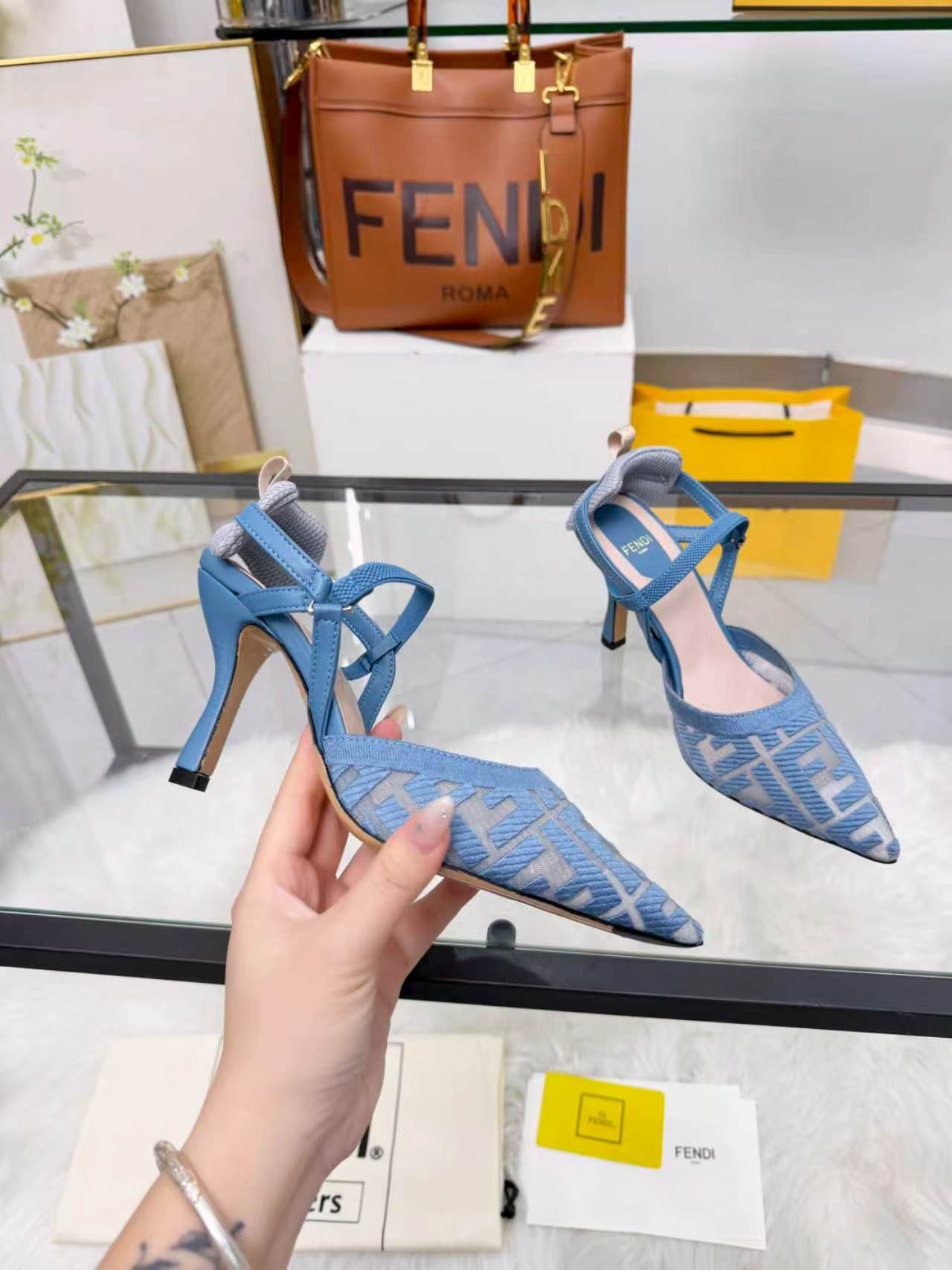 Cheap Fendi Slippers For Women in 234442, $80 USD- [IB234442] - Replica Fendi Slippers For Women