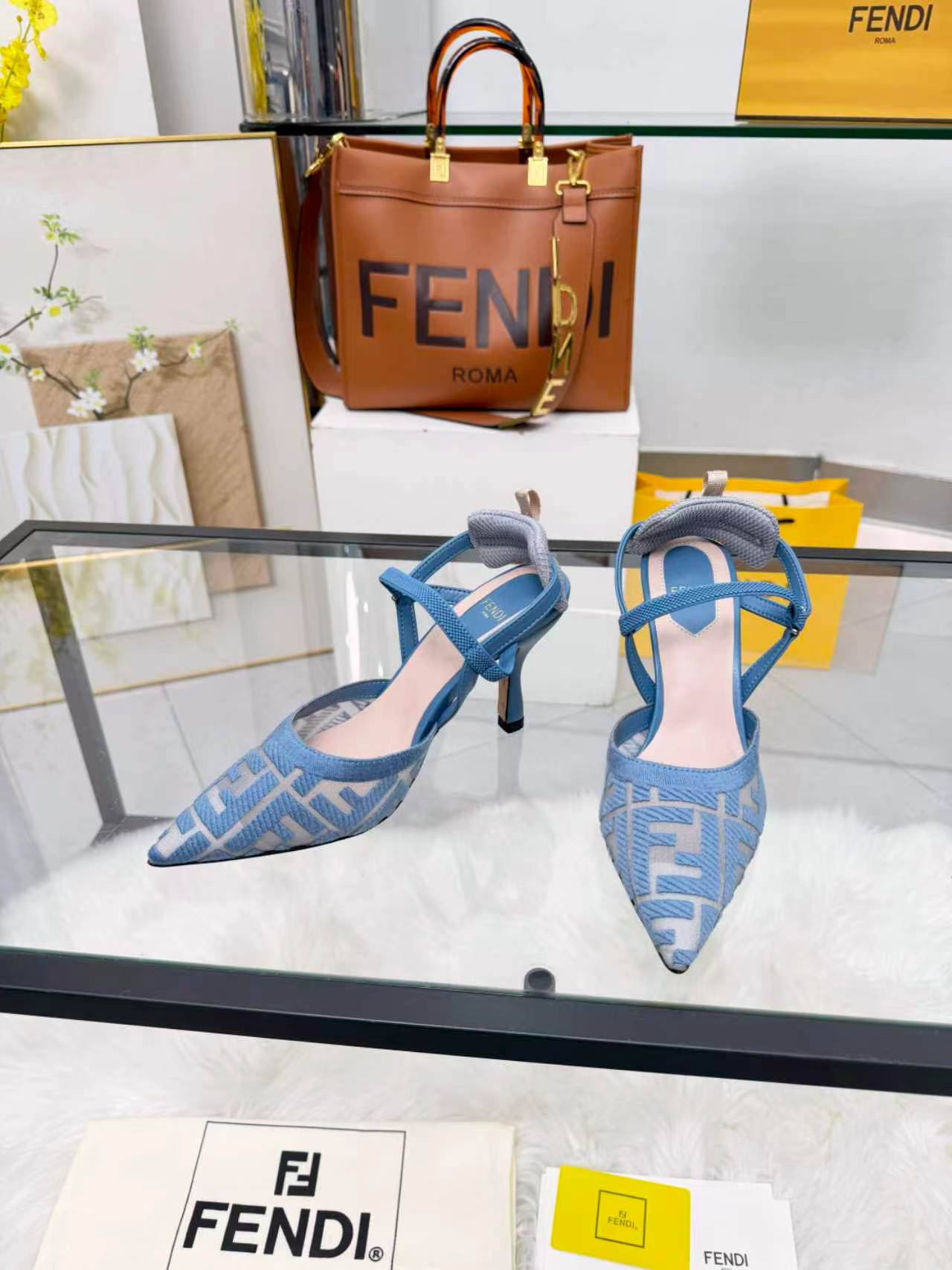 Cheap Fendi Slippers For Women in 234442, $80 USD- [IB234442] - Replica Fendi Slippers For Women