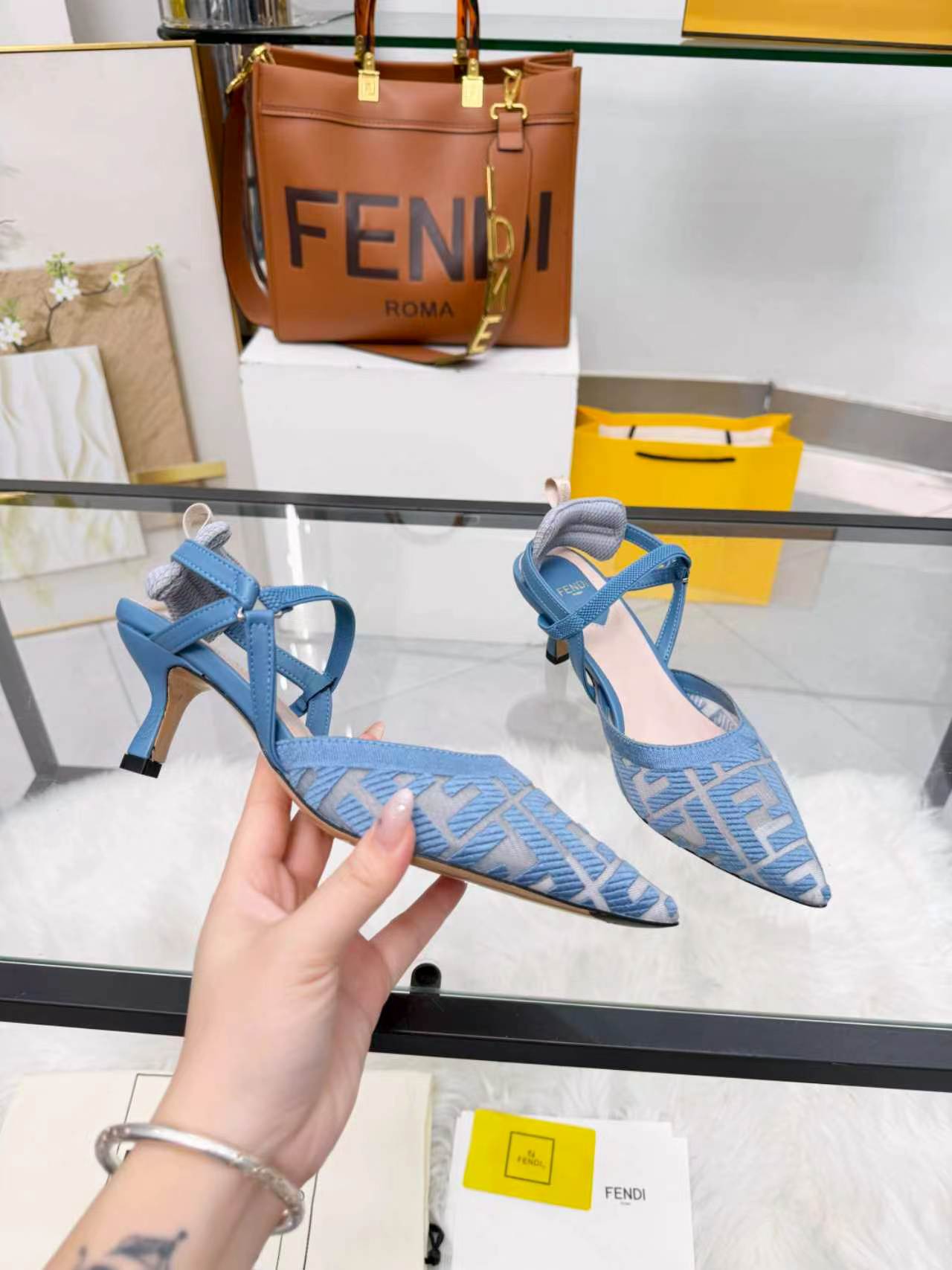Cheap Fendi Slippers For Women in 234443, $80 USD- [IB234443] - Replica Fendi Slippers For Women