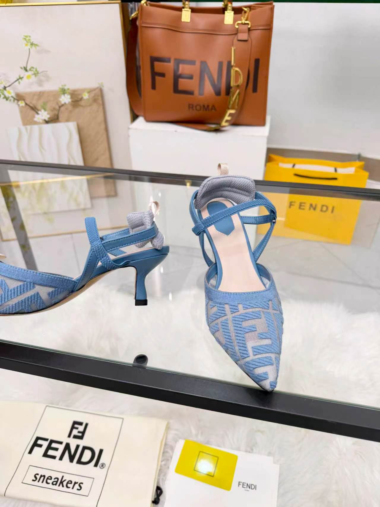 Cheap Fendi Slippers For Women in 234443, $80 USD- [IB234443] - Replica Fendi Slippers For Women