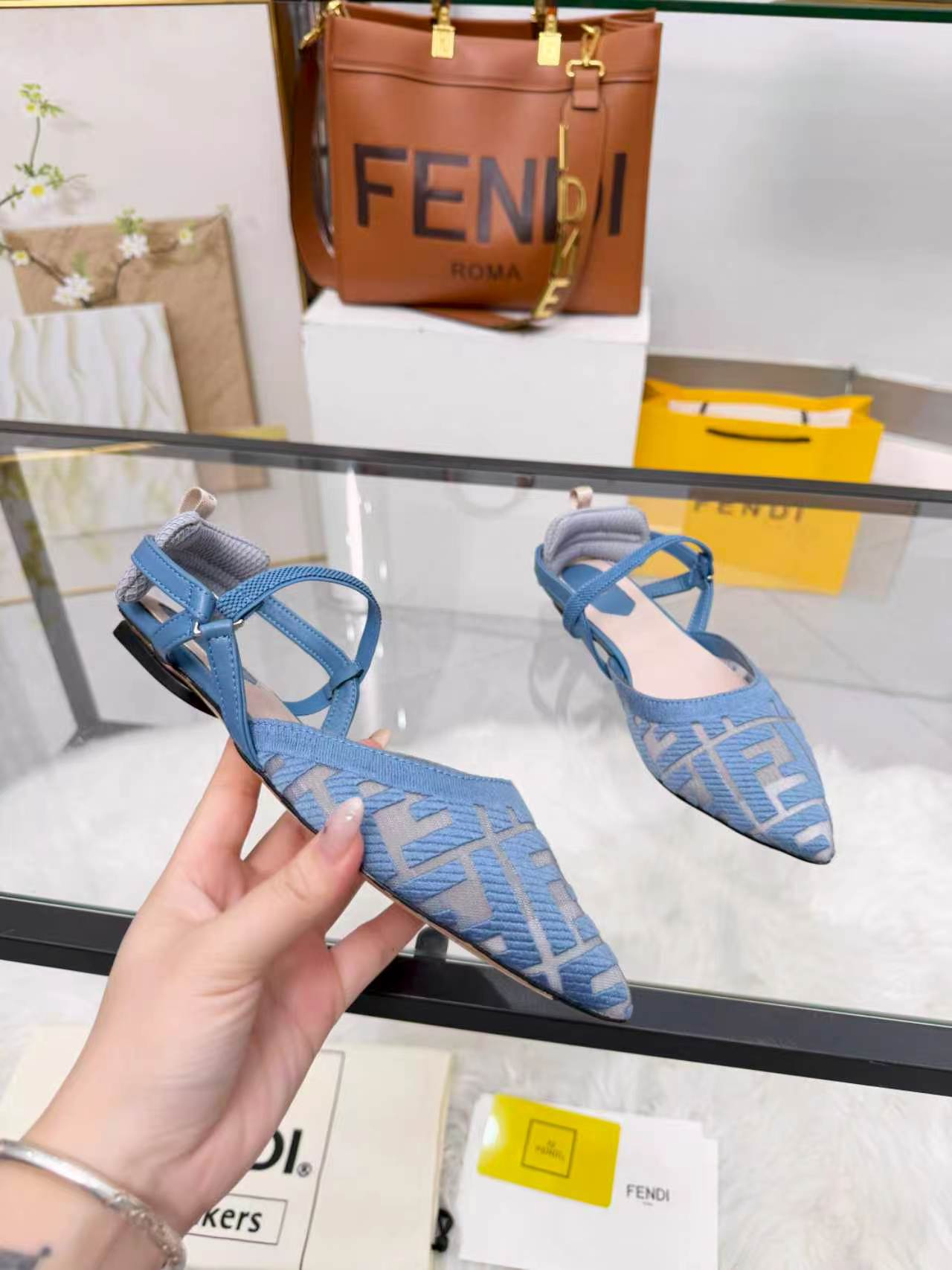 Cheap Fendi Slippers For Women in 234444, $80 USD- [IB234444] - Replica Fendi Slippers For Women