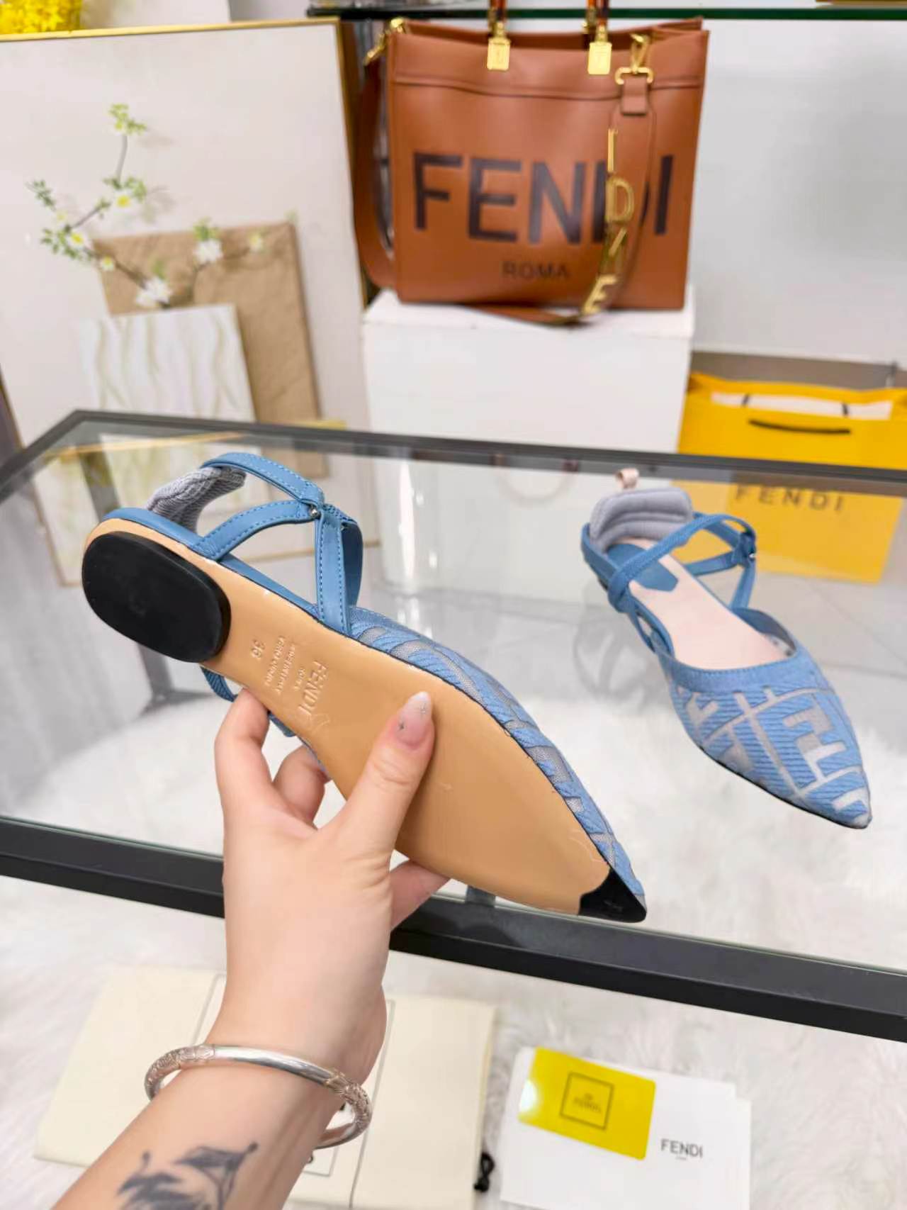 Cheap Fendi Slippers For Women in 234444, $80 USD- [IB234444] - Replica Fendi Slippers For Women