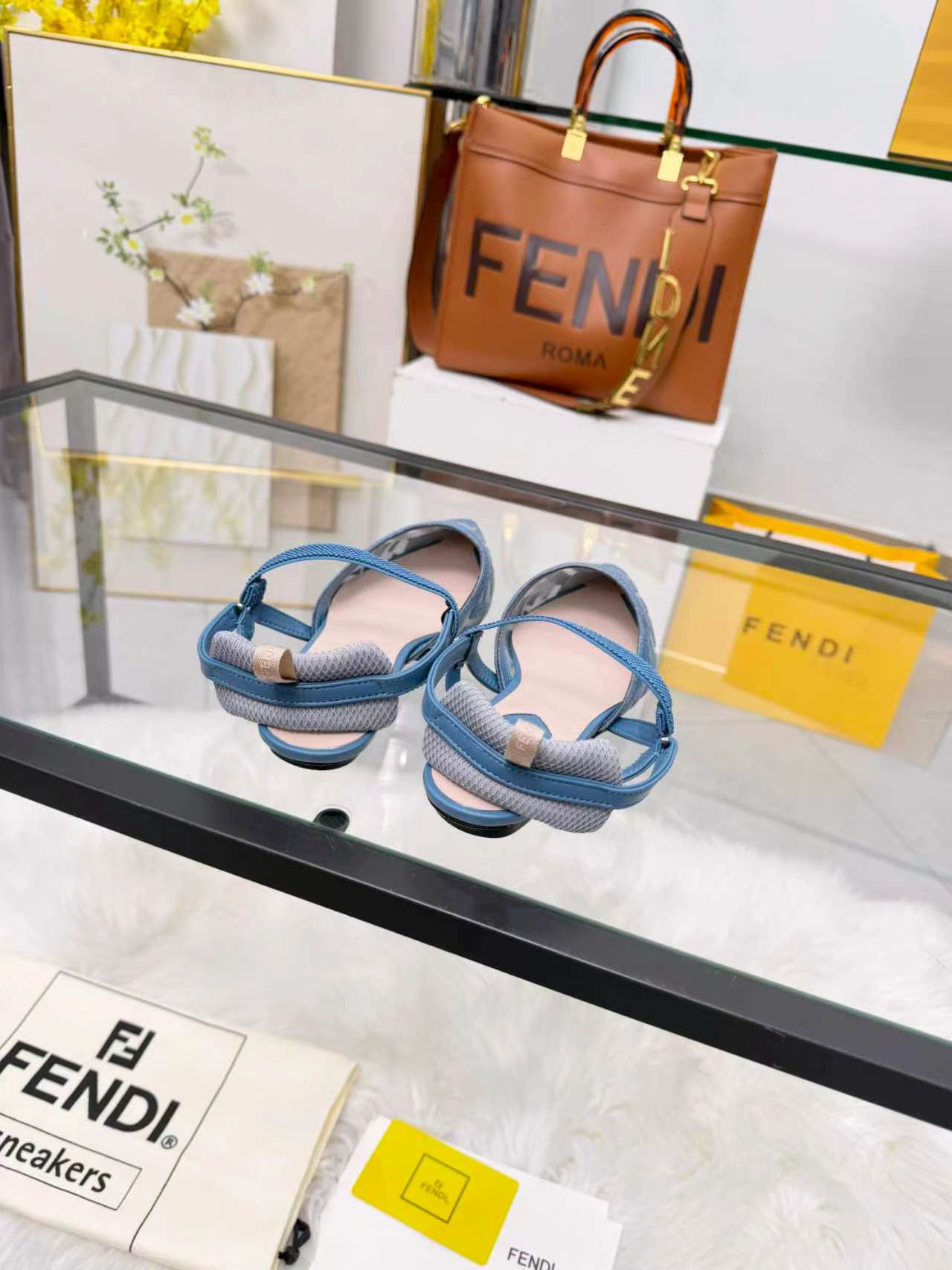 Cheap Fendi Slippers For Women in 234444, $80 USD- [IB234444] - Replica Fendi Slippers For Women