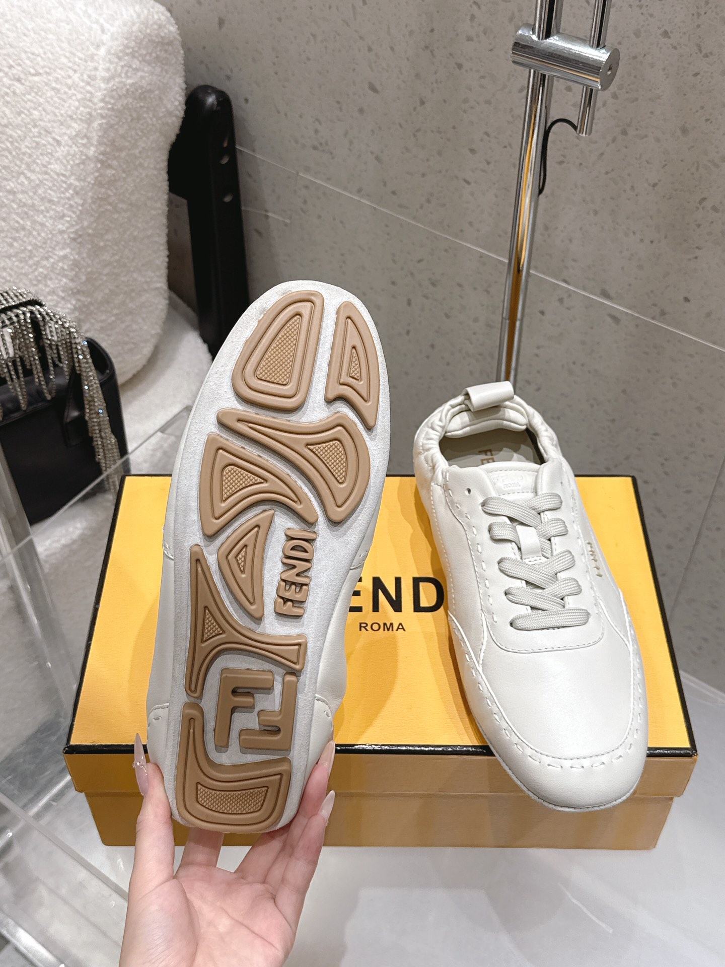 Cheap Fendi Sneakers For Men in 234445, $95 USD- [IB234445] - Replica Fendi Sneakers For Men