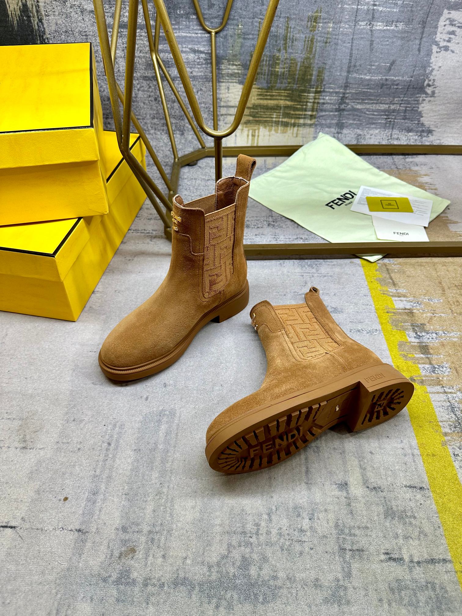 Cheap Fendi Boots For Women in 234450, $105 USD- [IB234450] - Replica Fendi Boots For Women