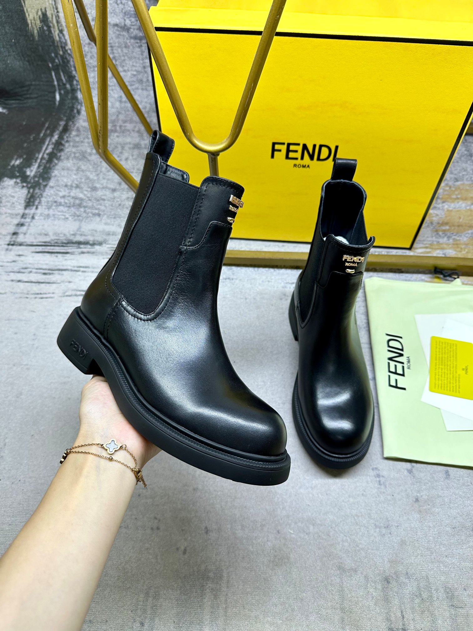 Cheap Fendi Boots For Women in 234451, $105 USD- [IB234451] - Replica Fendi Boots For Women