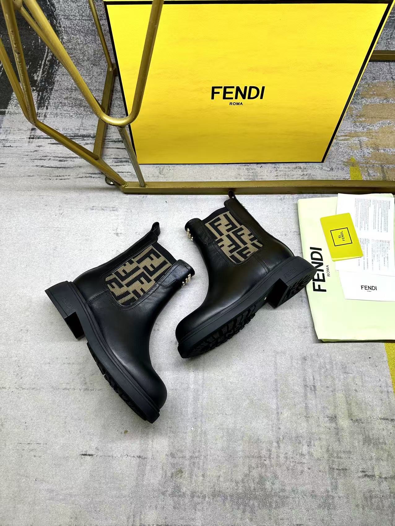 Cheap Fendi Boots For Women in 234452, $105 USD- [IB234452] - Replica Fendi Boots For Women