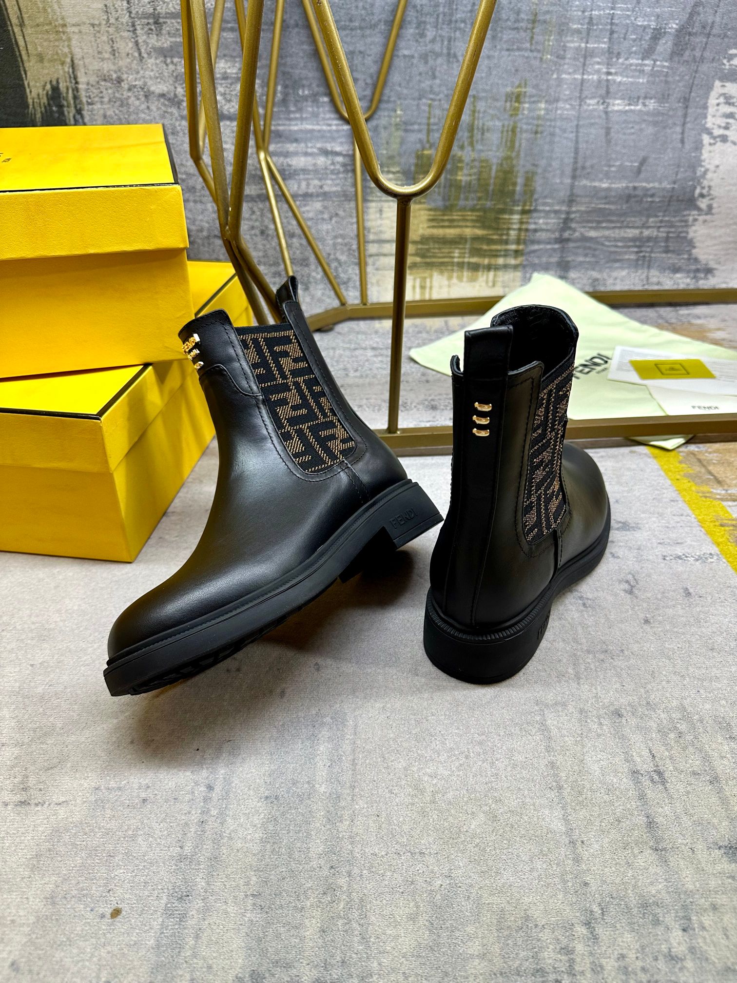 Cheap Fendi Boots For Women in 234453, $105 USD- [IB234453] - Replica Fendi Boots For Women