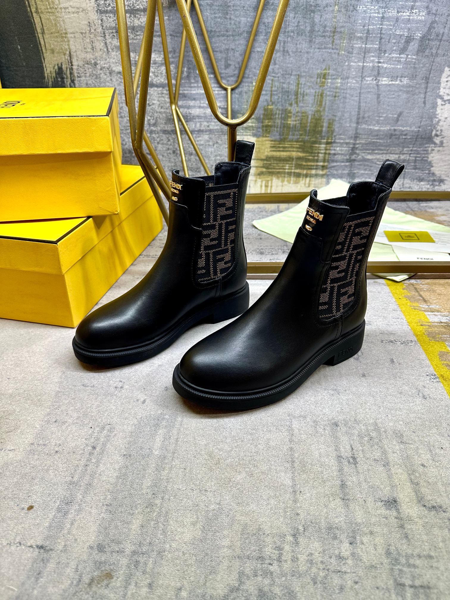Cheap Fendi Boots For Women in 234453, $105 USD- [IB234453] - Replica Fendi Boots For Women
