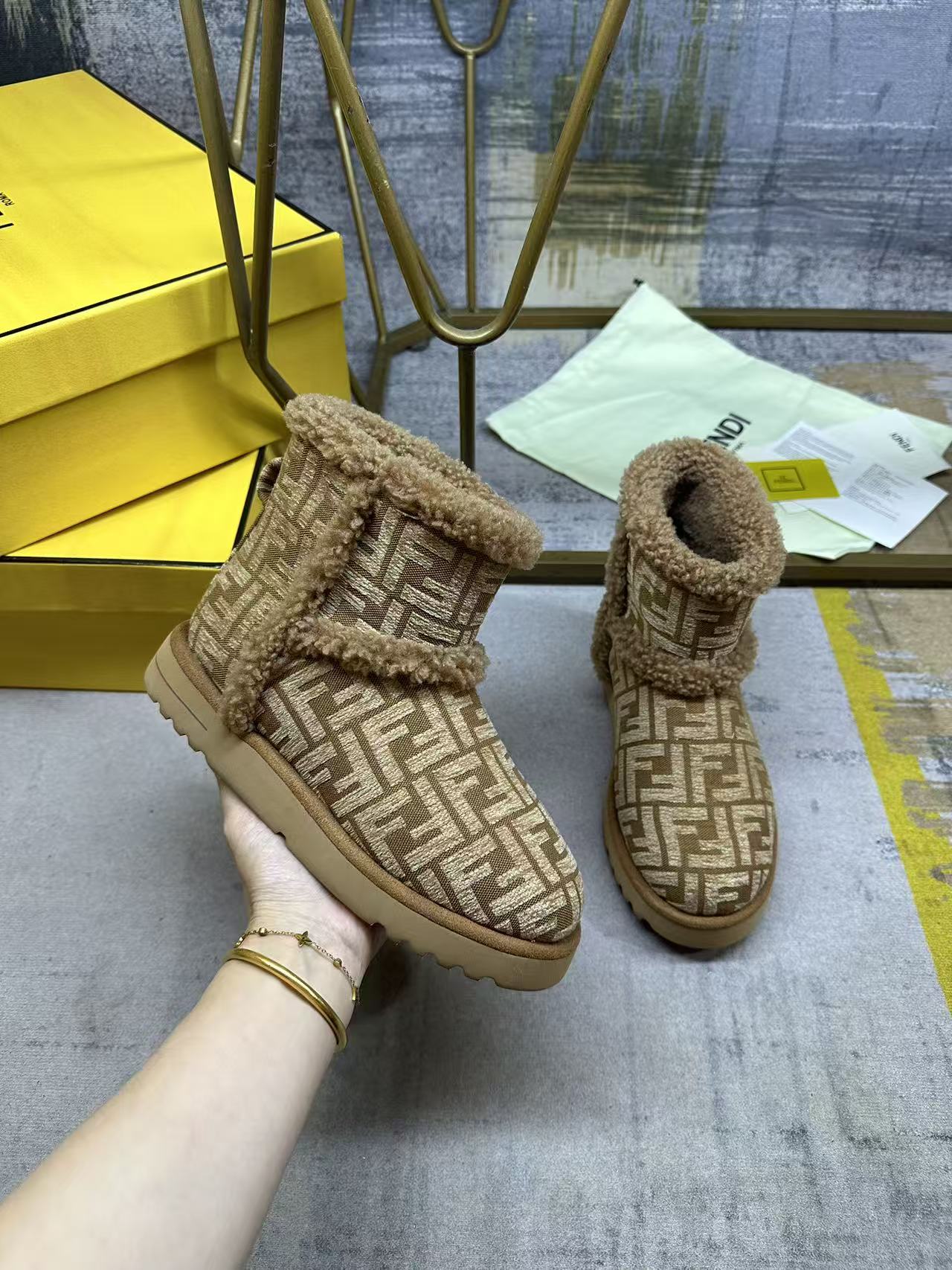 Cheap Fendi Boots For Women in 234455, $110 USD- [IB234455] - Replica Fendi Boots For Women