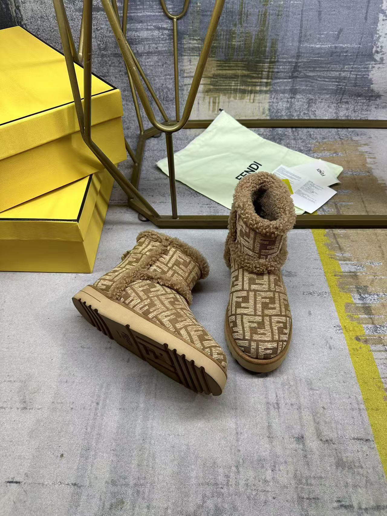 Cheap Fendi Boots For Women in 234455, $110 USD- [IB234455] - Replica Fendi Boots For Women