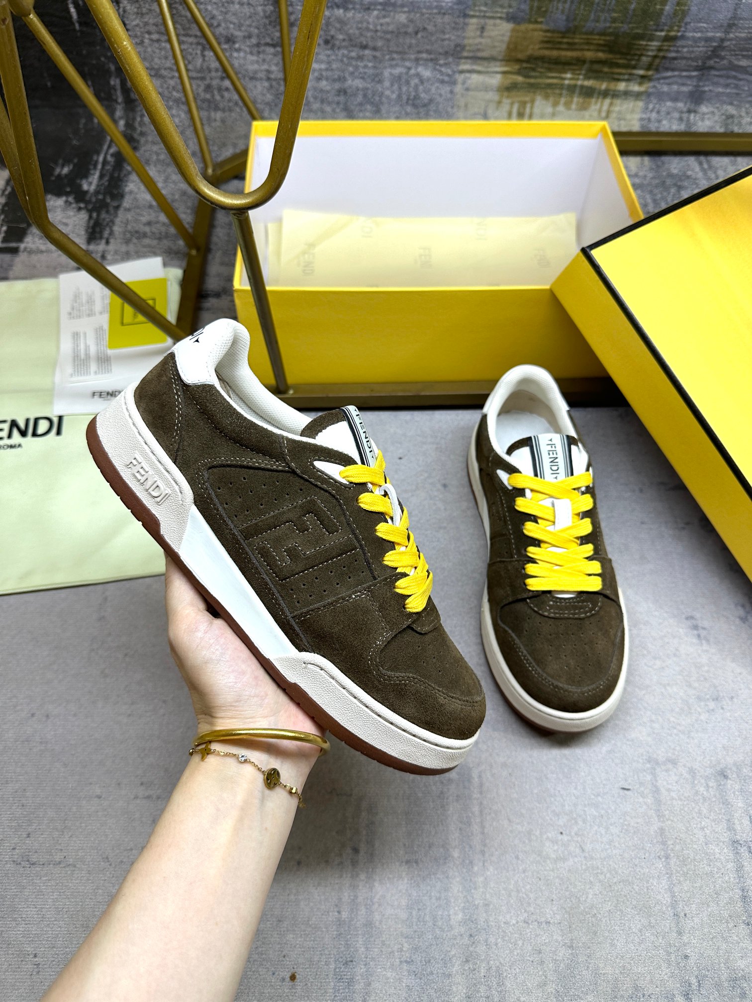 Cheap Fendi Sneakers For Women in 234458, $80 USD- [IB234458] - Replica Fendi Sneakers For Women