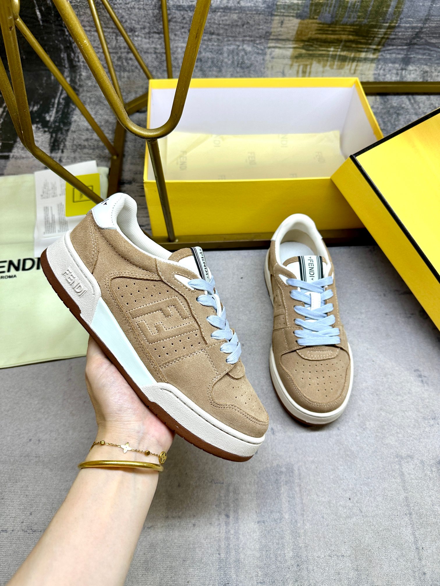 Cheap Fendi Sneakers For Women in 234459, $80 USD- [IB234459] - Replica Fendi Sneakers For Women