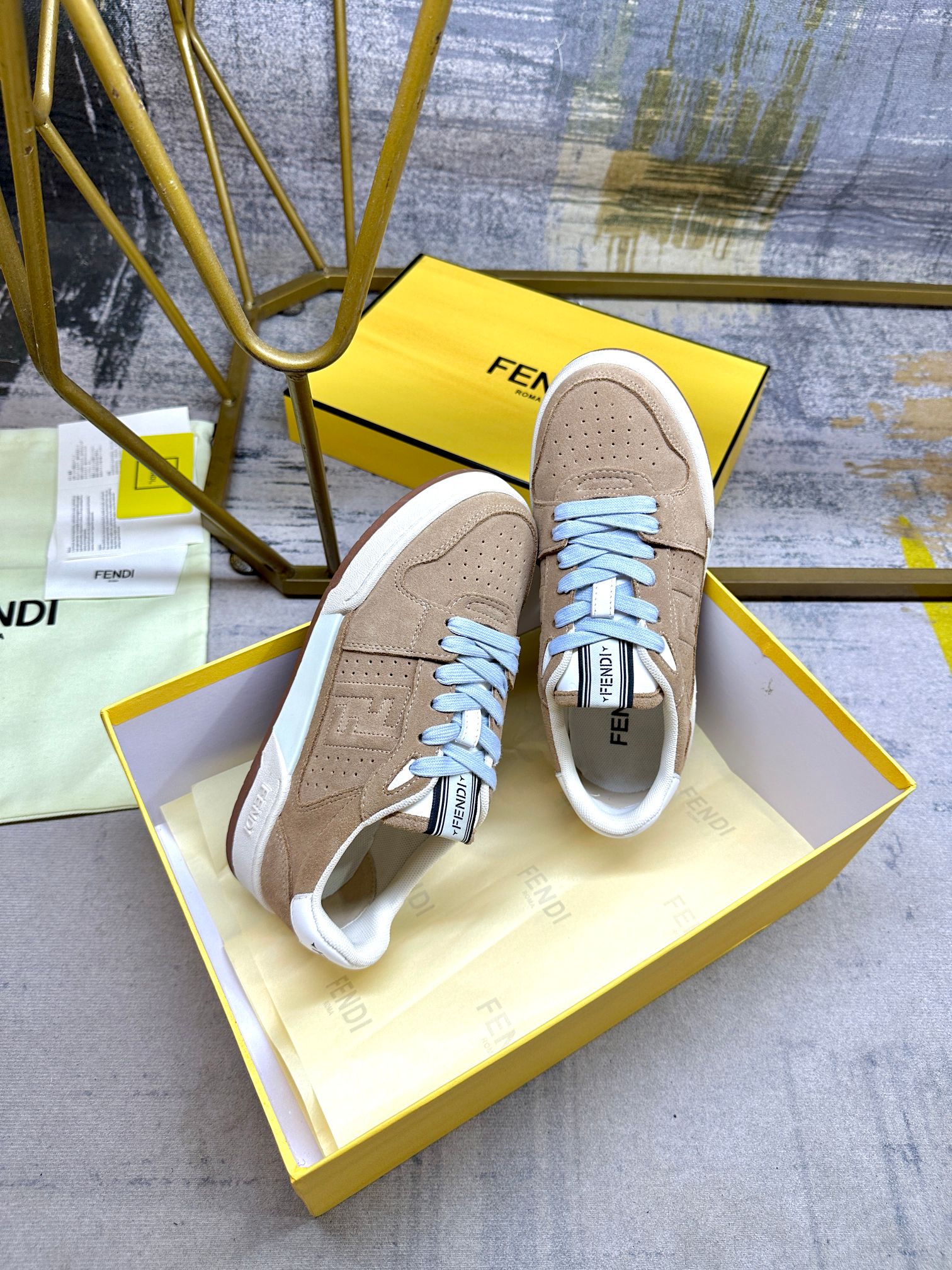 Cheap Fendi Sneakers For Women in 234459, $80 USD- [IB234459] - Replica Fendi Sneakers For Women