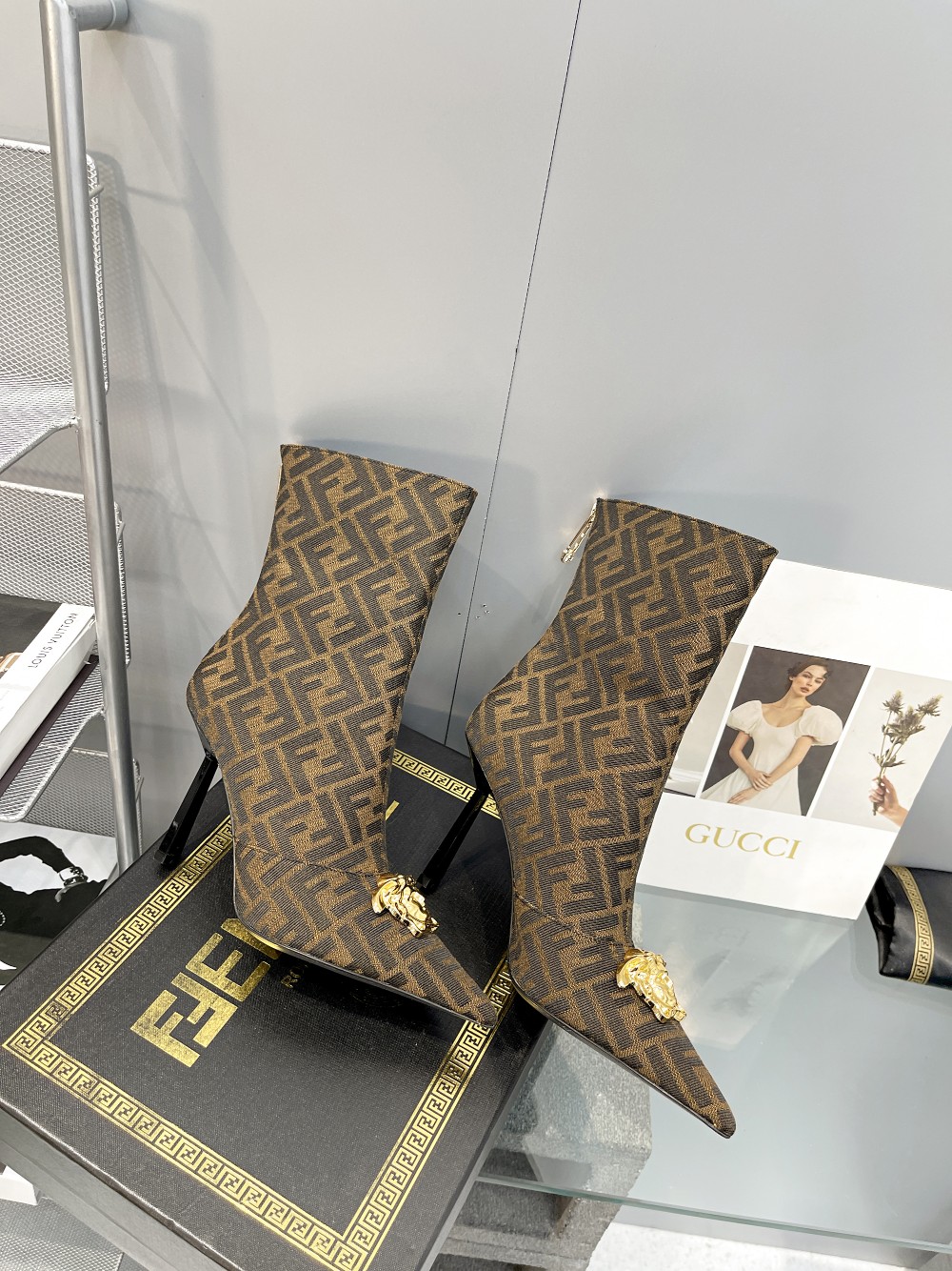 Cheap Fendi Boots For Women in 234474, $120 USD- [IB234474] - Replica Fendi Boots For Women