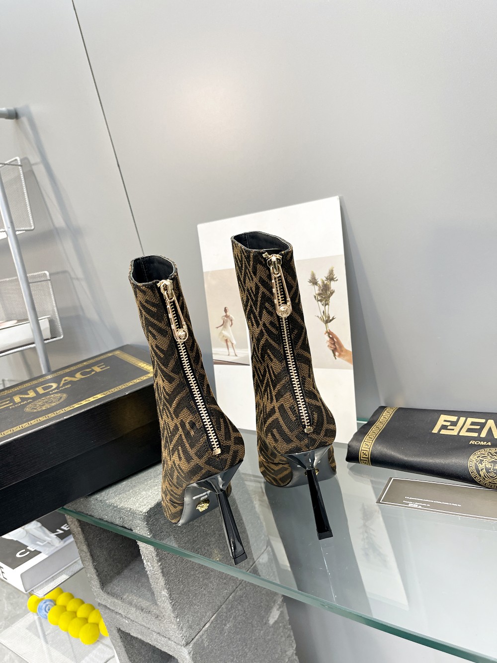 Cheap Fendi Boots For Women in 234474, $120 USD- [IB234474] - Replica Fendi Boots For Women