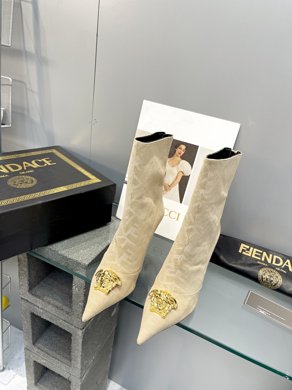 Cheap Fendi Boots For Women in 234475, $120 USD- [IB234475] - Replica Fendi Boots For Women