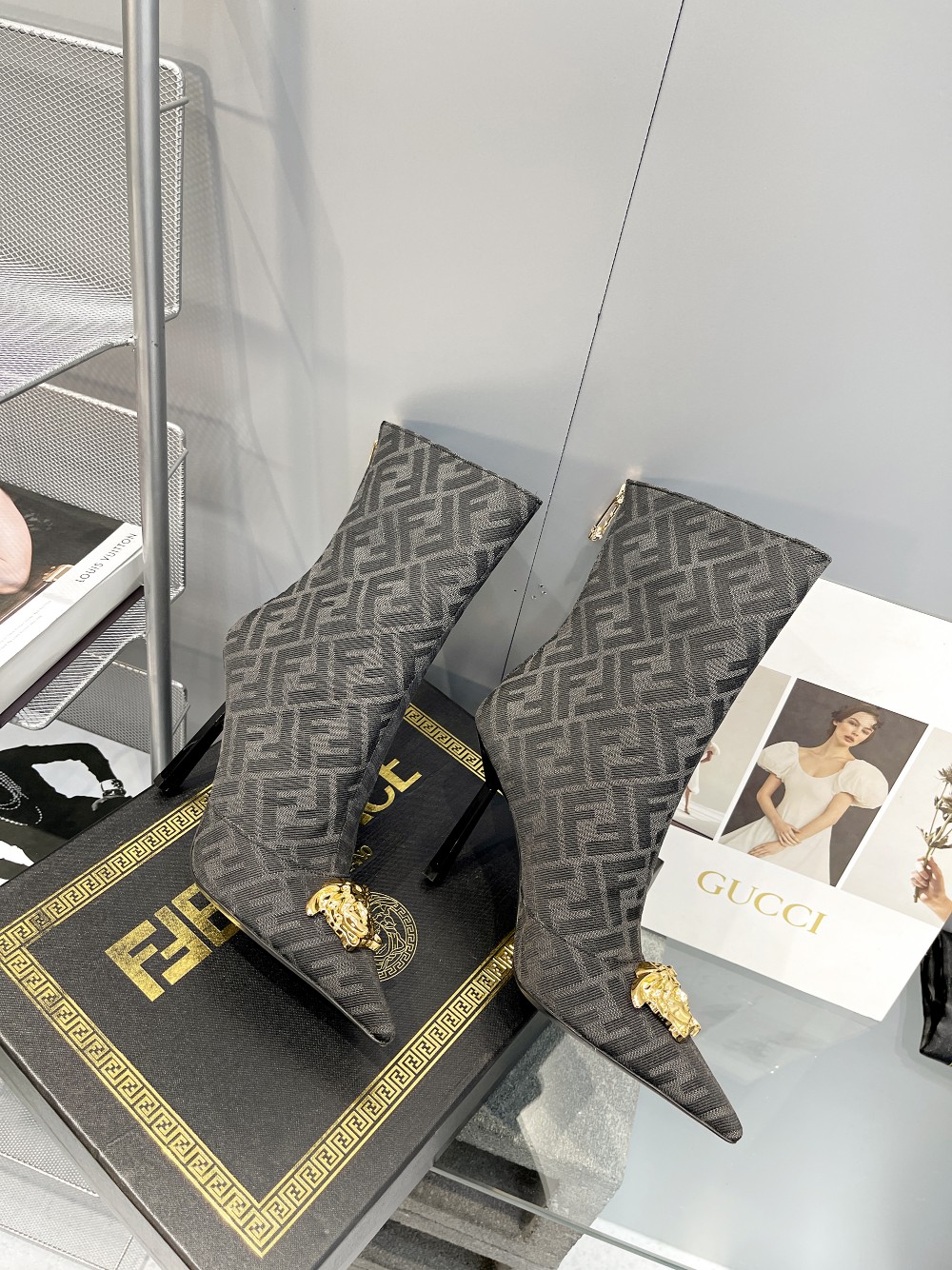 Cheap Fendi Boots For Women in 234476, $120 USD- [IB234476] - Replica Fendi Boots For Women