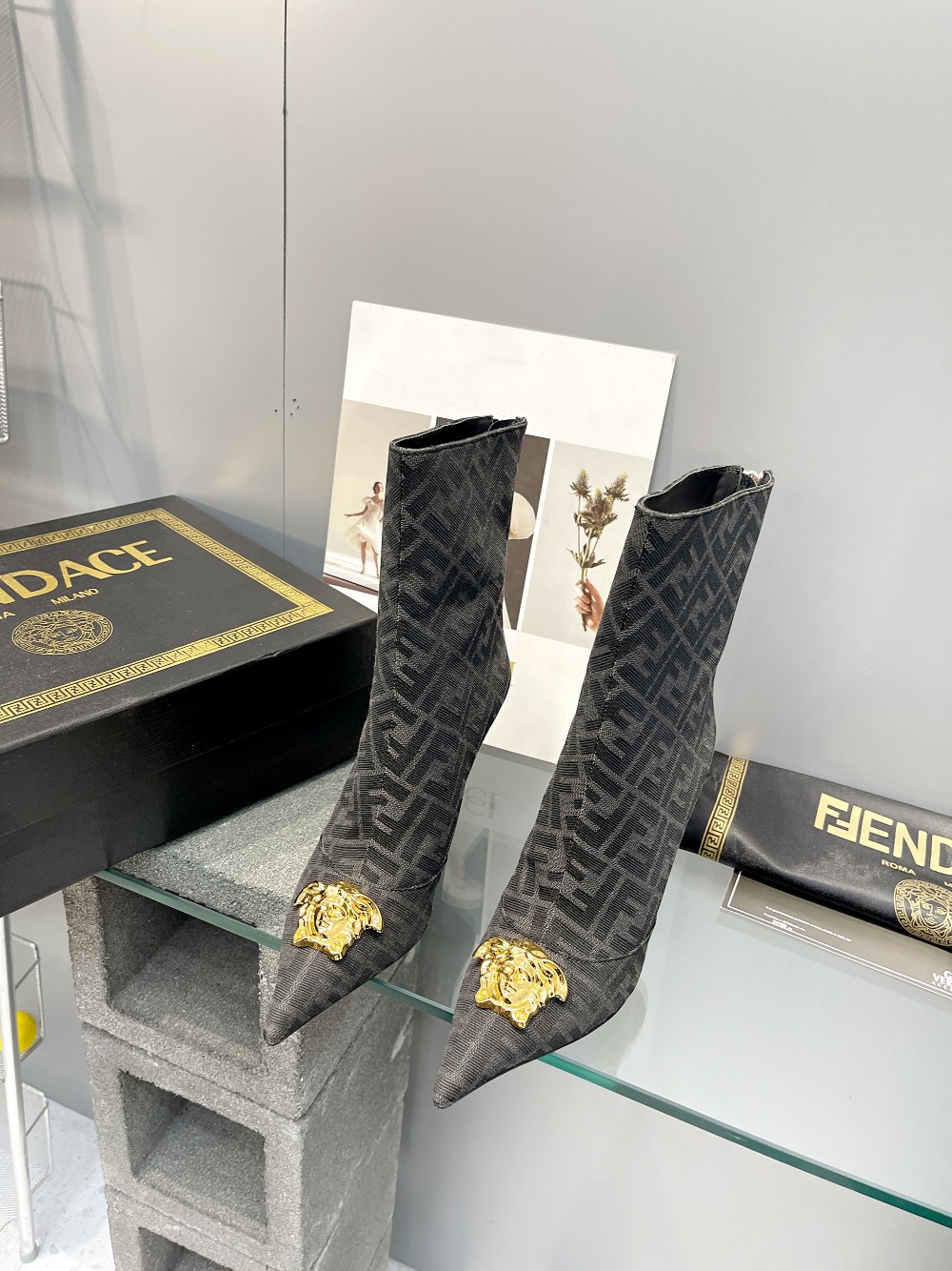 Cheap Fendi Boots For Women in 234476, $120 USD- [IB234476] - Replica Fendi Boots For Women