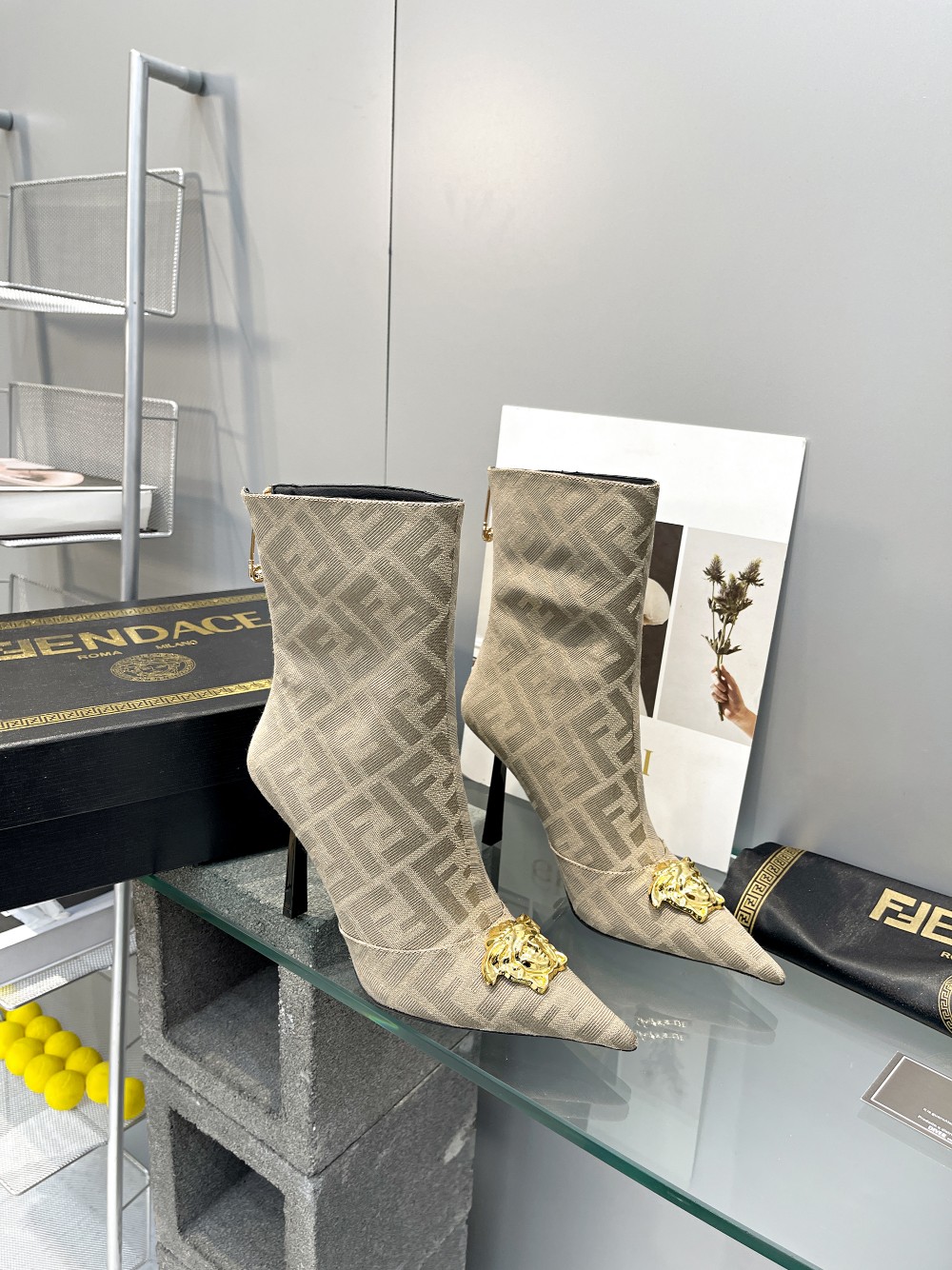 Cheap Fendi Boots For Women in 234477, $120 USD- [IB234477] - Replica Fendi Boots For Women