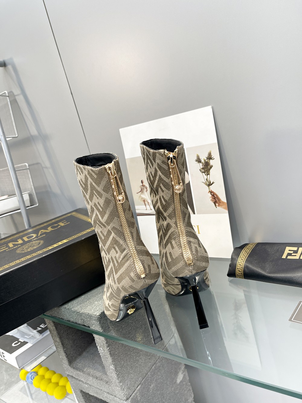 Cheap Fendi Boots For Women in 234477, $120 USD- [IB234477] - Replica Fendi Boots For Women