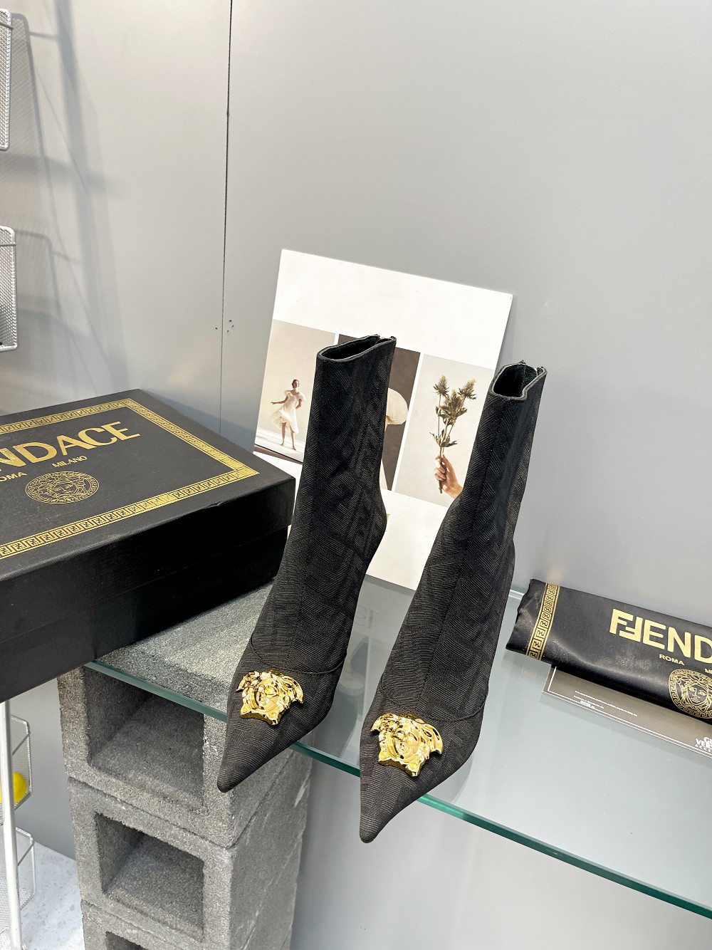 Cheap Fendi Boots For Women in 234478, $120 USD- [IB234478] - Replica Fendi Boots For Women