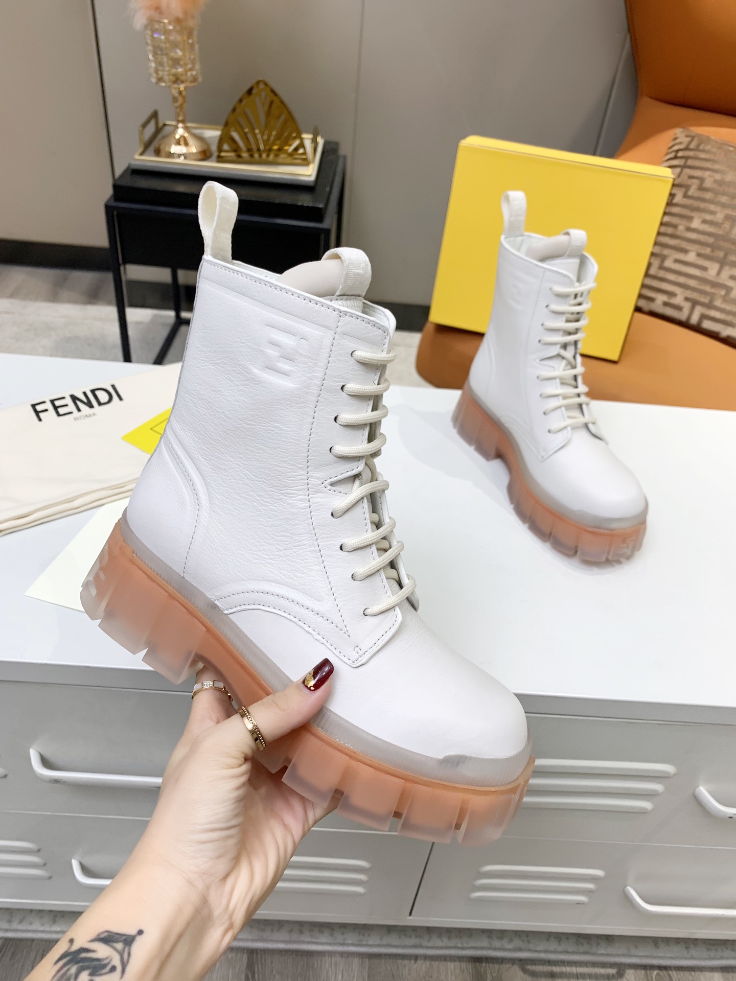 Cheap Fendi Boots For Women in 234483, $120 USD- [IB234483] - Replica Fendi Boots For Women