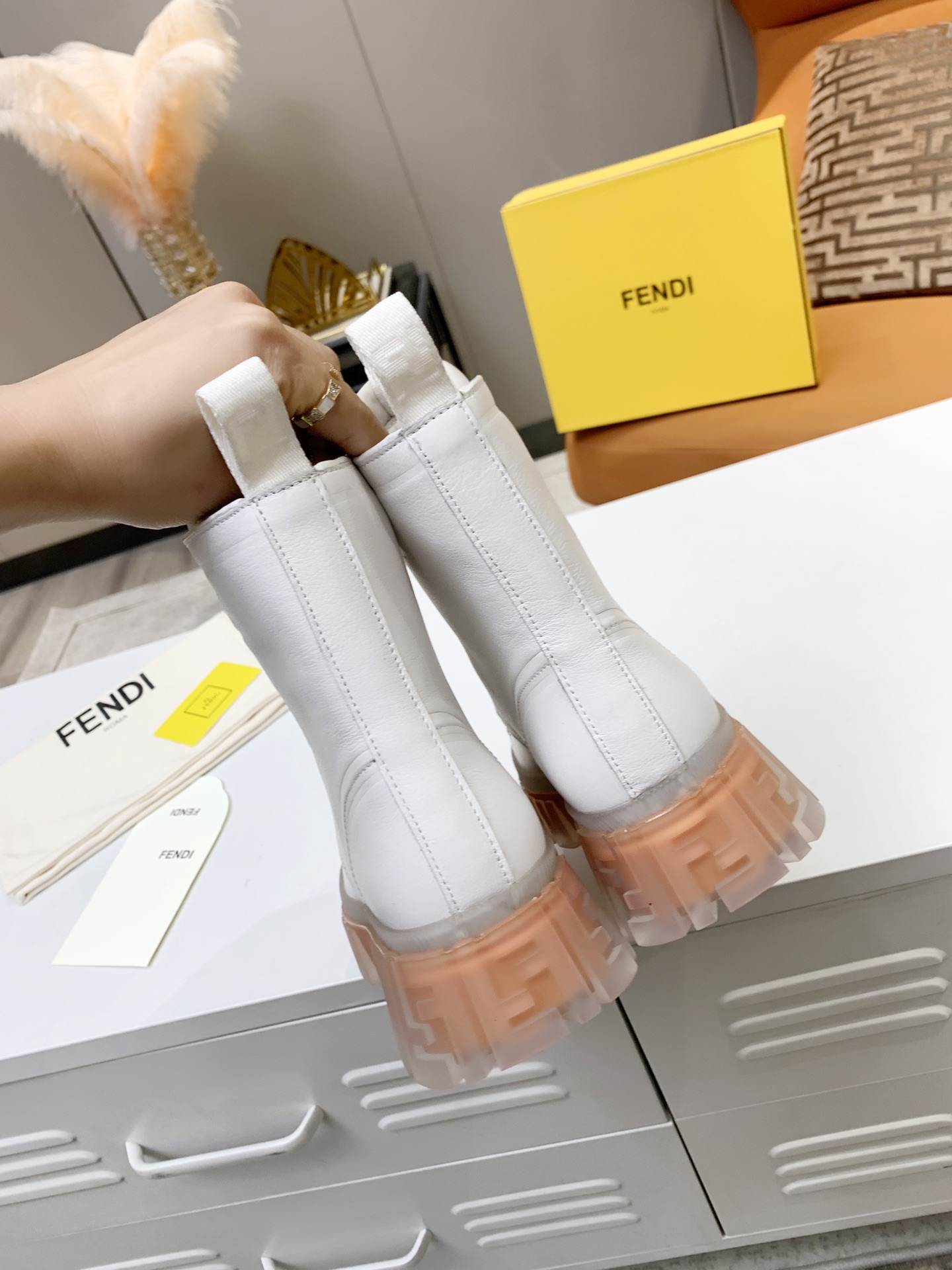 Cheap Fendi Boots For Women in 234483, $120 USD- [IB234483] - Replica Fendi Boots For Women