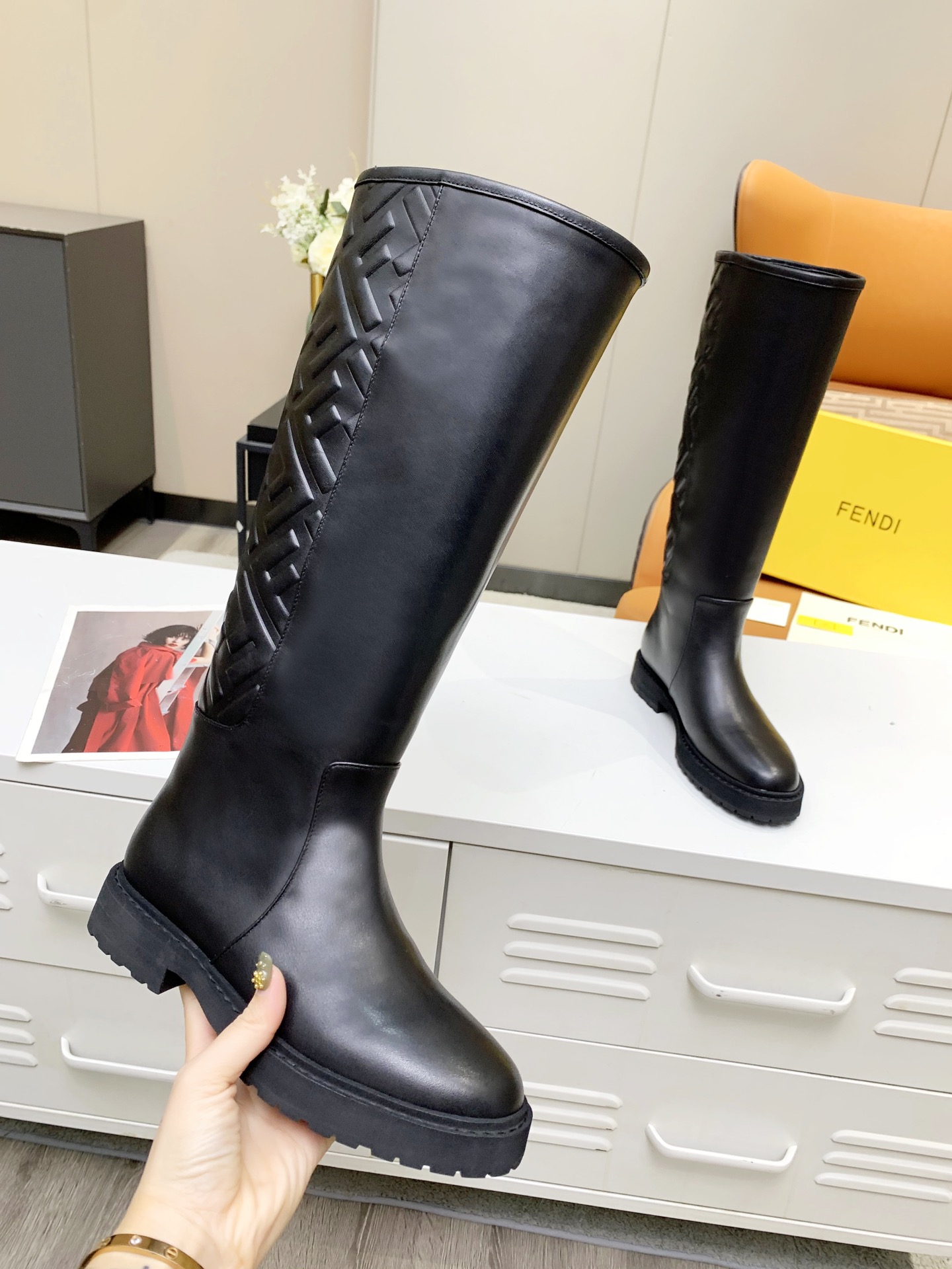 Cheap Fendi Boots For Women in 234484, $135 USD- [IB234484] - Replica Fendi Boots For Women